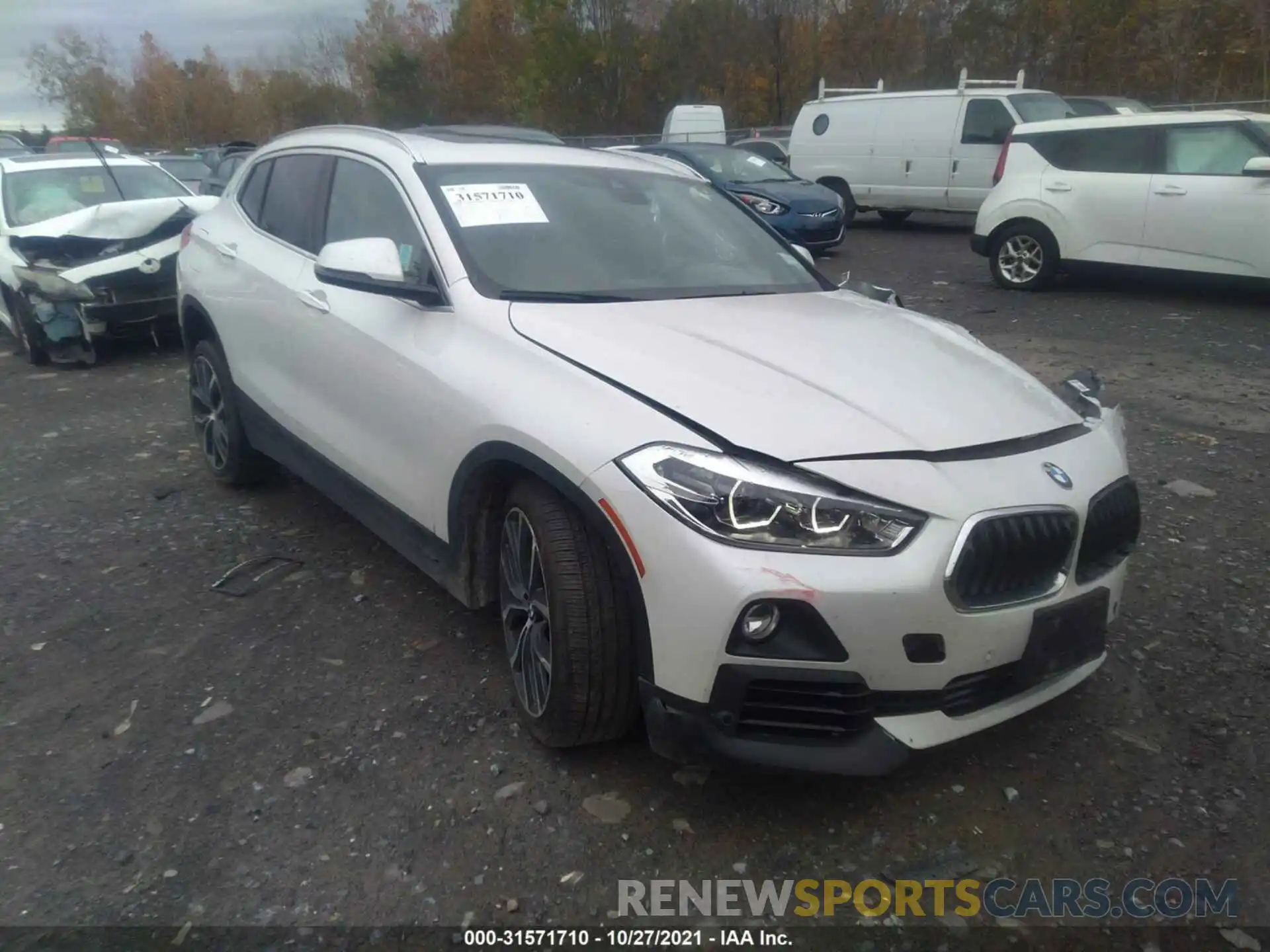 1 Photograph of a damaged car WBXYJ5C59KEF83619 BMW X2 2019