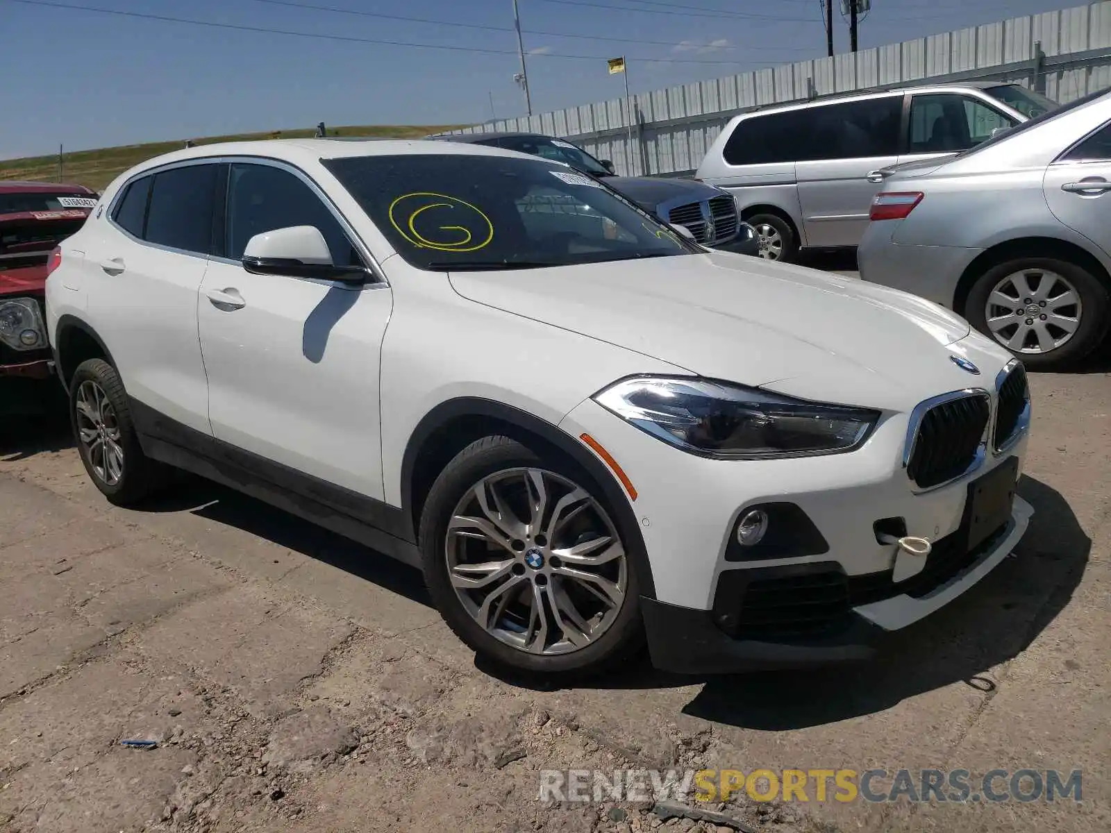 1 Photograph of a damaged car WBXYJ5C5XK5N28609 BMW X2 2019