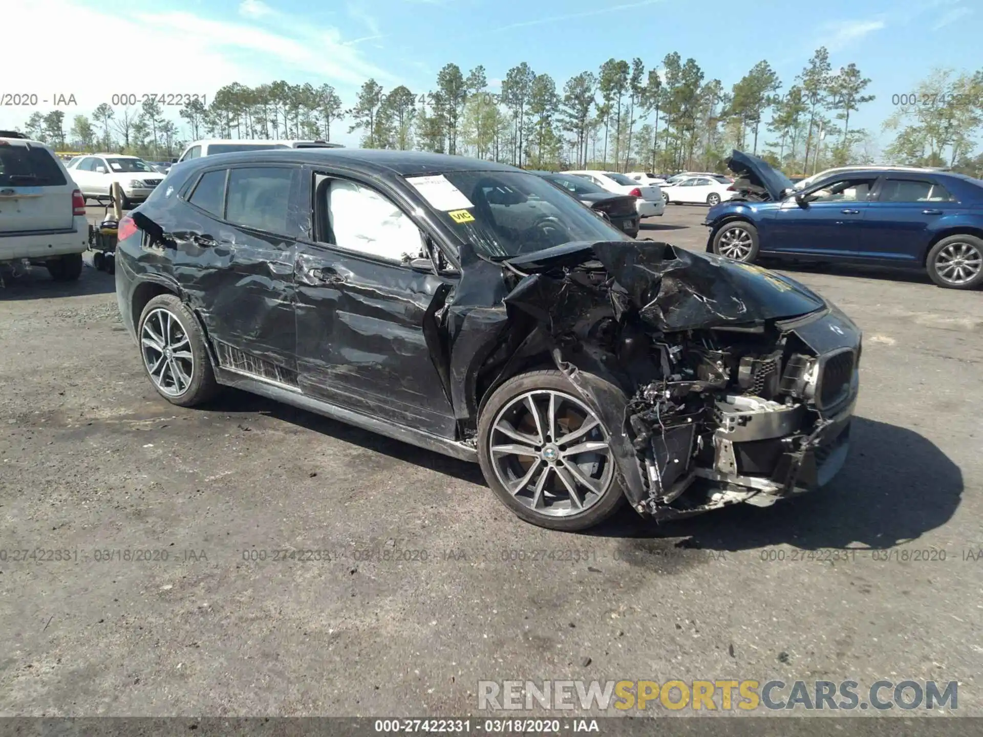 1 Photograph of a damaged car WBXYN1C59KEF29346 BMW X2 2019