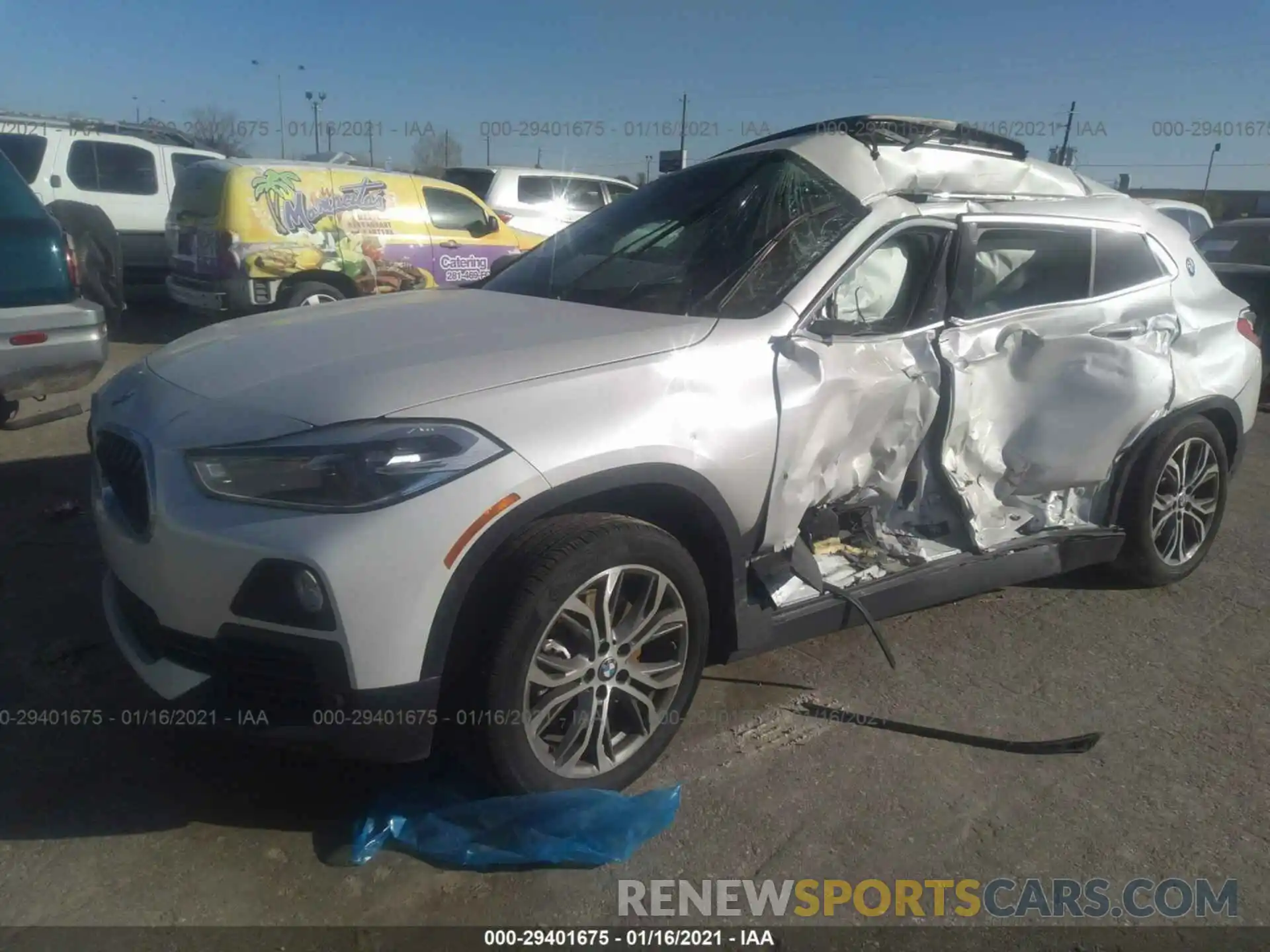 2 Photograph of a damaged car WBXYH9C01L5P46222 BMW X2 2020