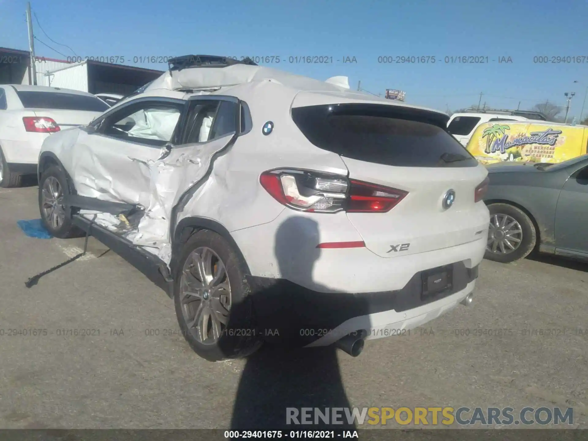 3 Фотография поврежденного автомобиля WBXYH9C01L5P46222 BMW X2 2020