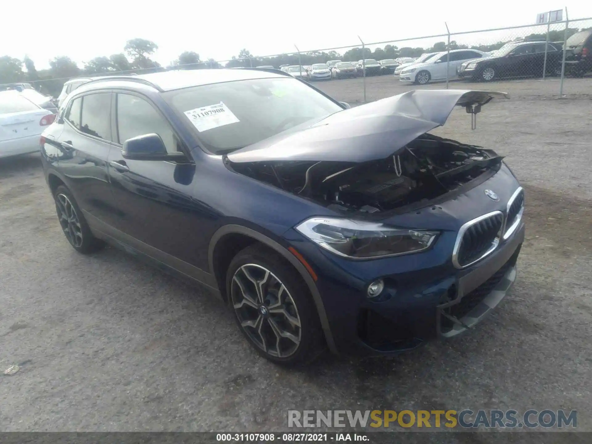 1 Photograph of a damaged car WBXYH9C02L5P36136 BMW X2 2020