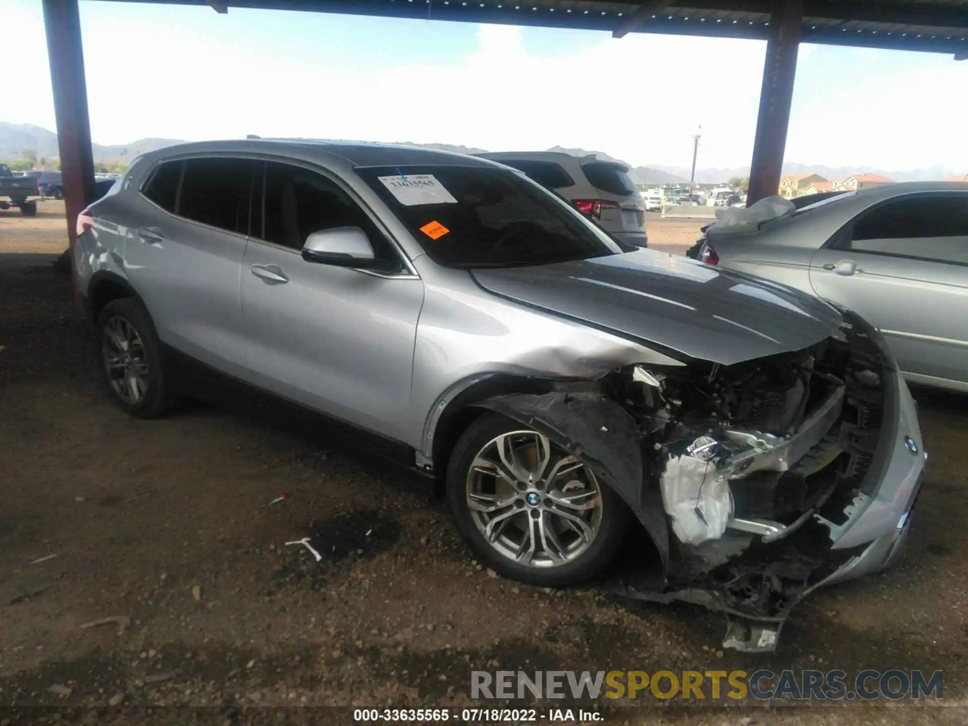 1 Photograph of a damaged car WBXYH9C02L5R26731 BMW X2 2020