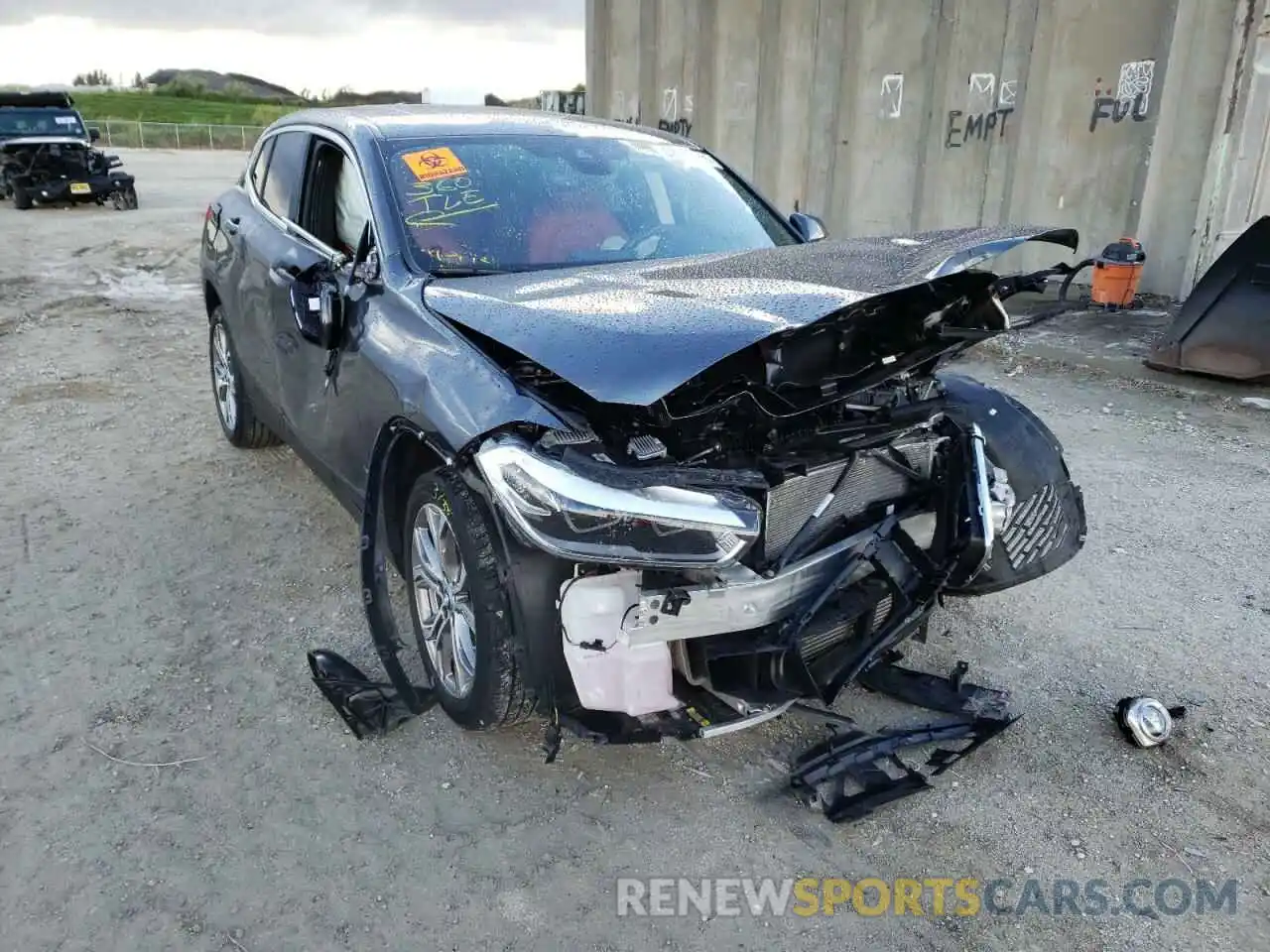 1 Photograph of a damaged car WBXYH9C05L5P27656 BMW X2 2020