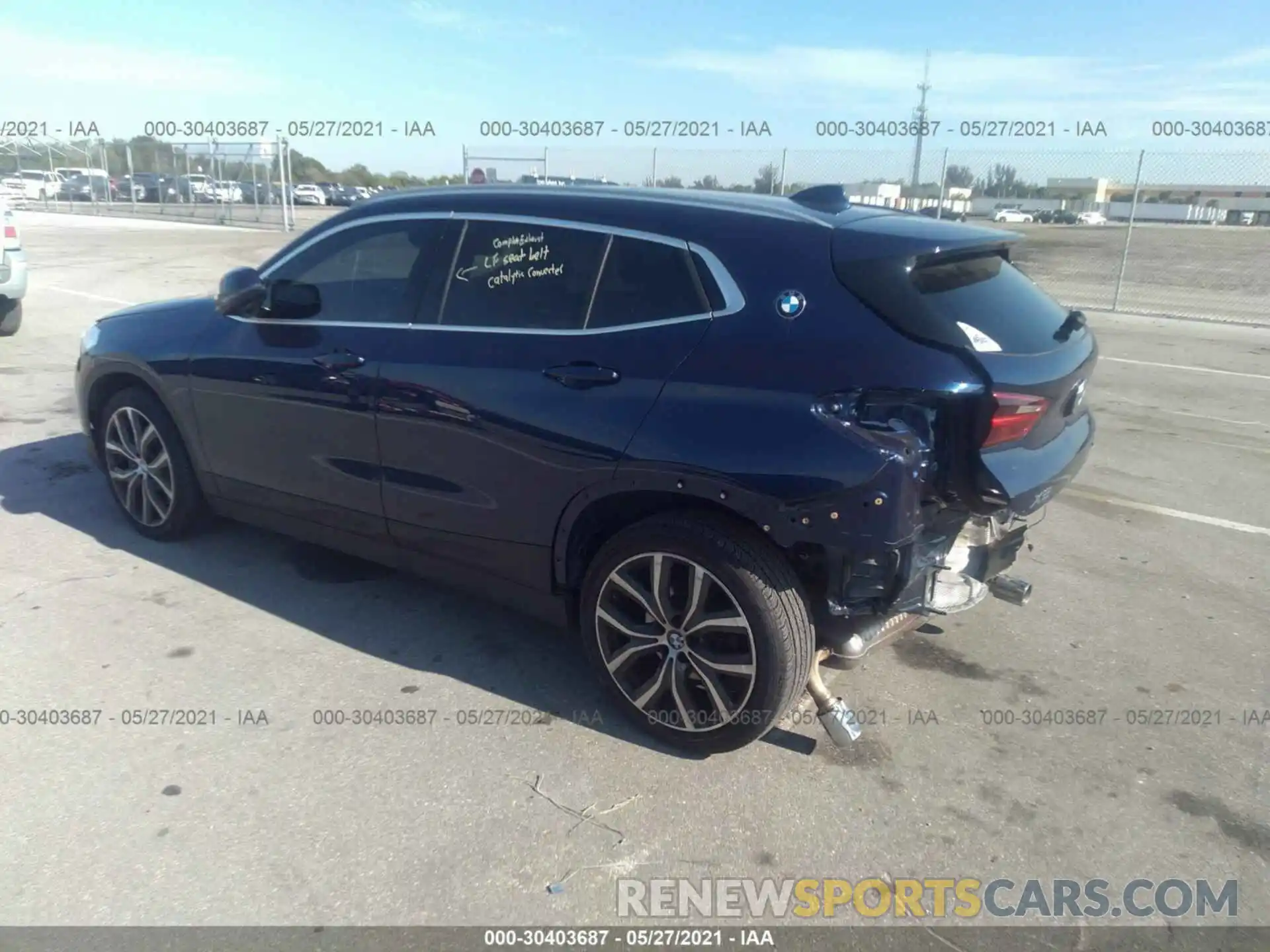 3 Photograph of a damaged car WBXYH9C05L5P37037 BMW X2 2020