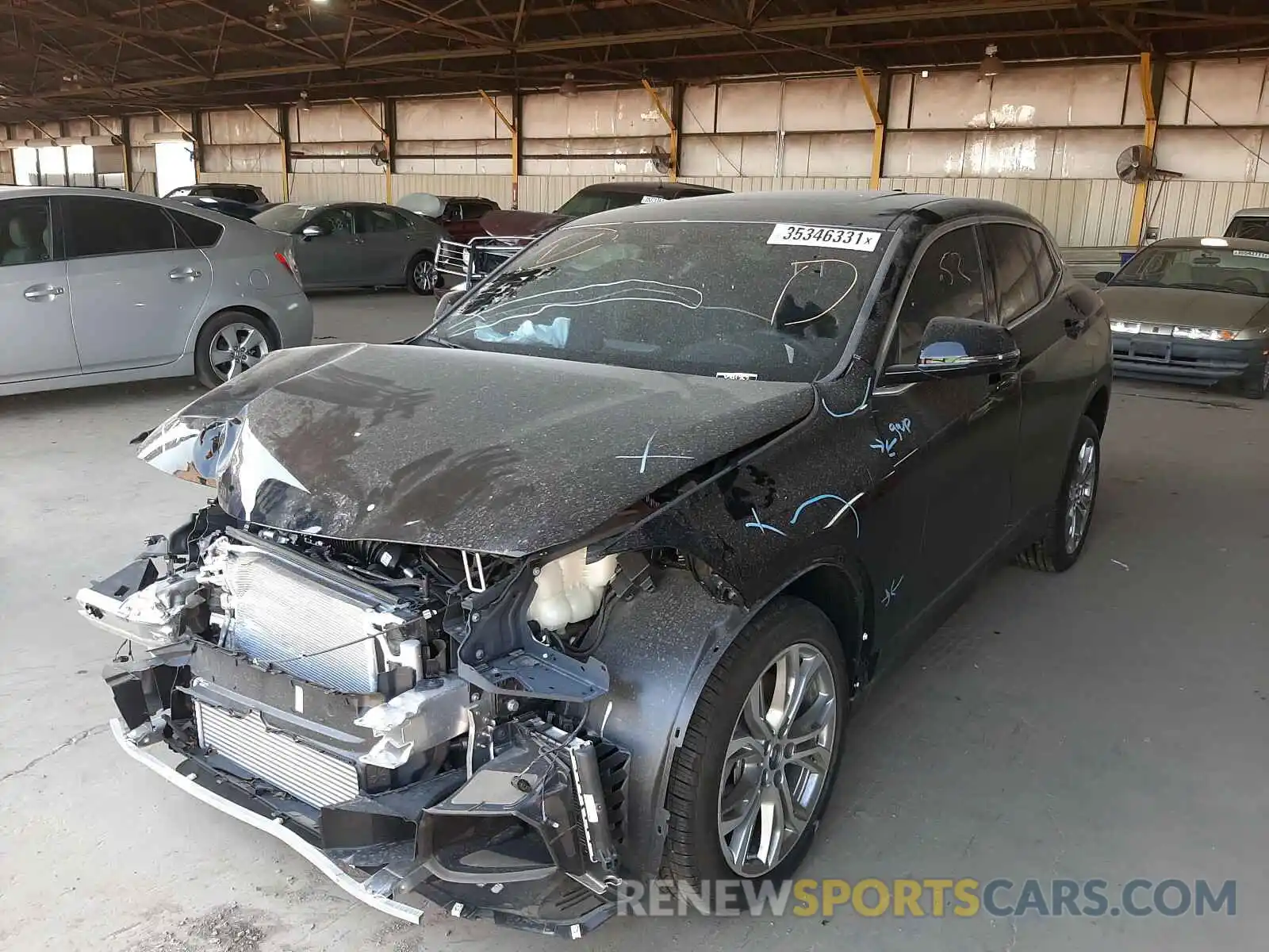 2 Фотография поврежденного автомобиля WBXYH9C05L5R55057 BMW X2 2020