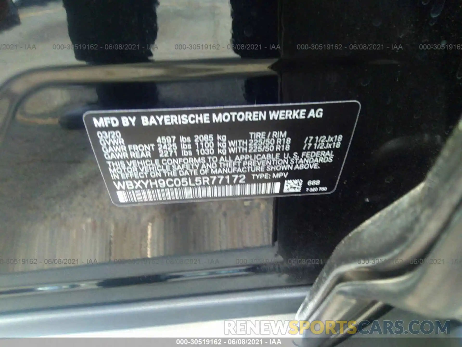 9 Фотография поврежденного автомобиля WBXYH9C05L5R77172 BMW X2 2020