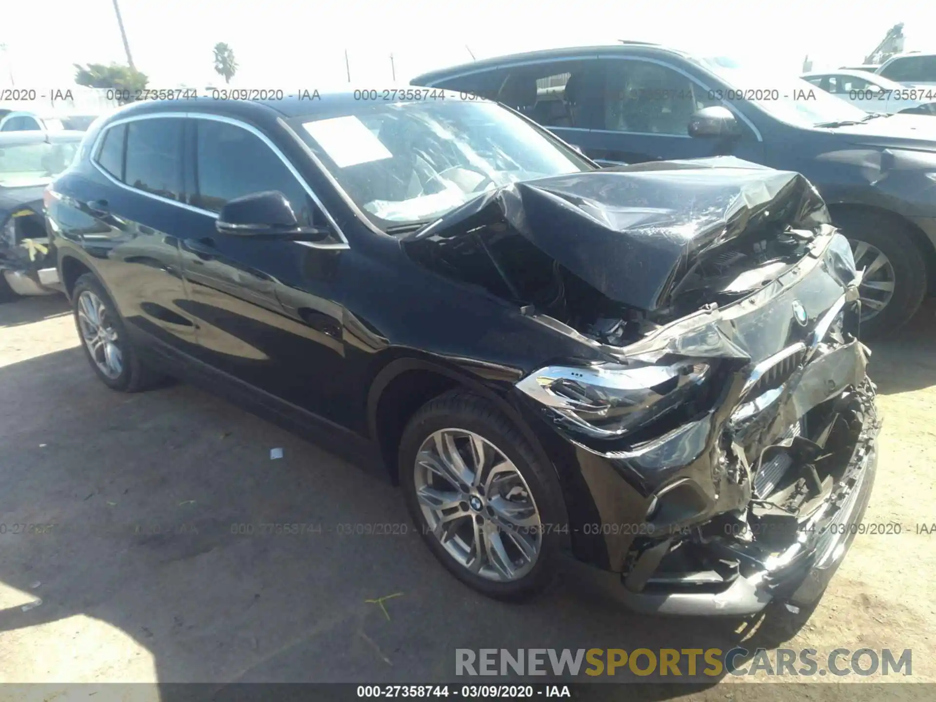 1 Фотография поврежденного автомобиля WBXYH9C08L5P41826 BMW X2 2020