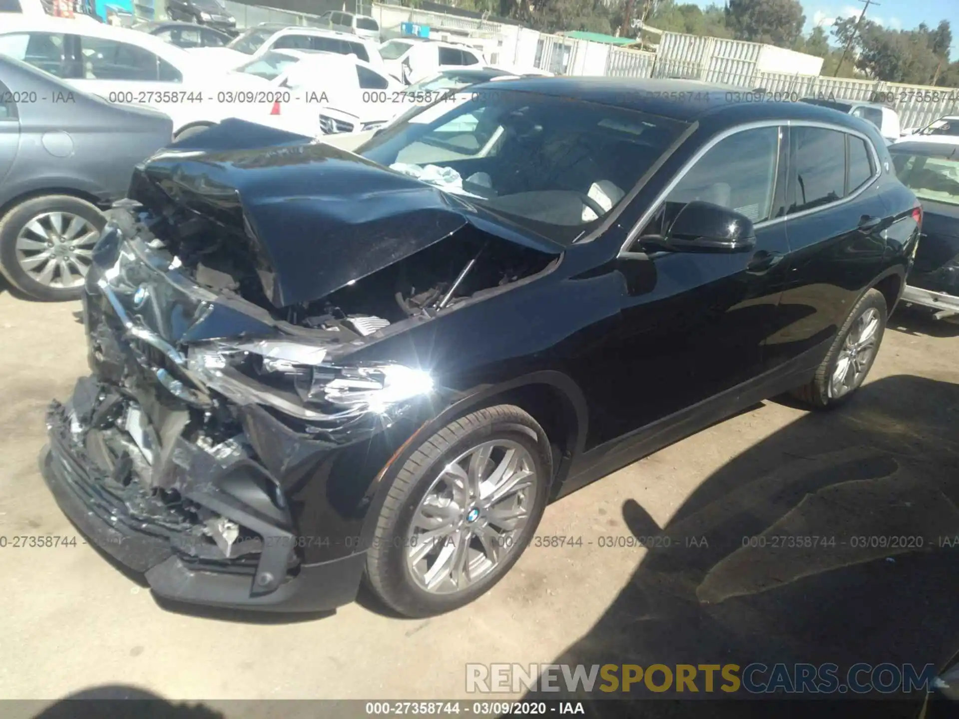 2 Фотография поврежденного автомобиля WBXYH9C08L5P41826 BMW X2 2020