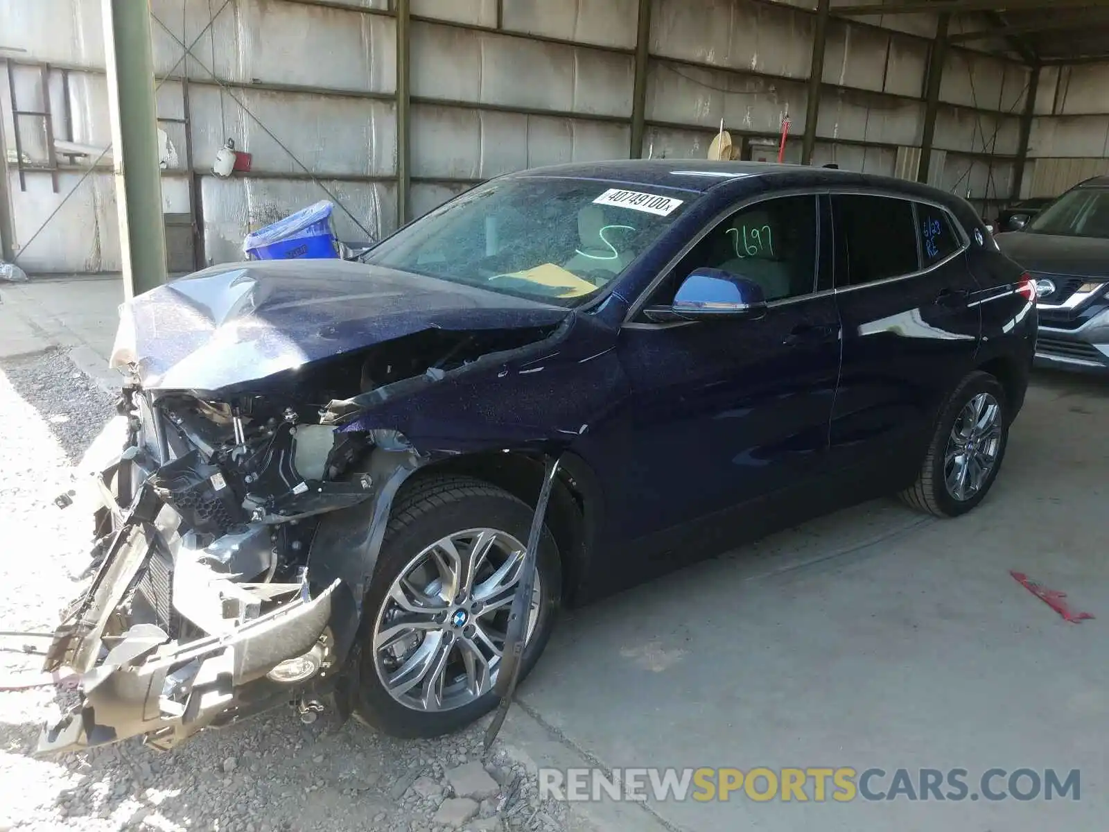 2 Фотография поврежденного автомобиля WBXYH9C09L5P81574 BMW X2 2020