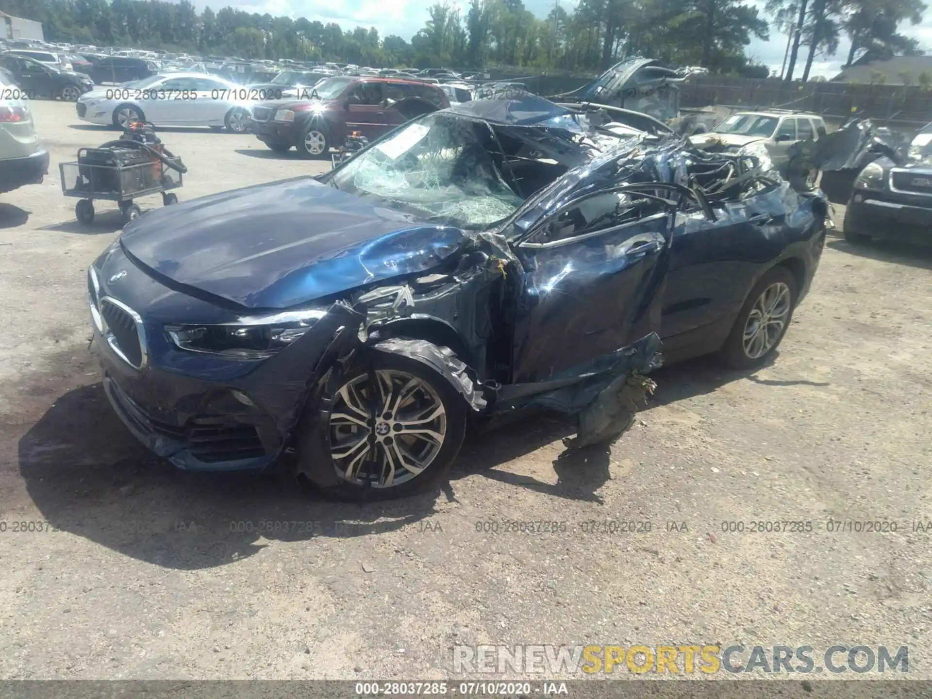 2 Фотография поврежденного автомобиля WBXYH9C0XL5P41391 BMW X2 2020