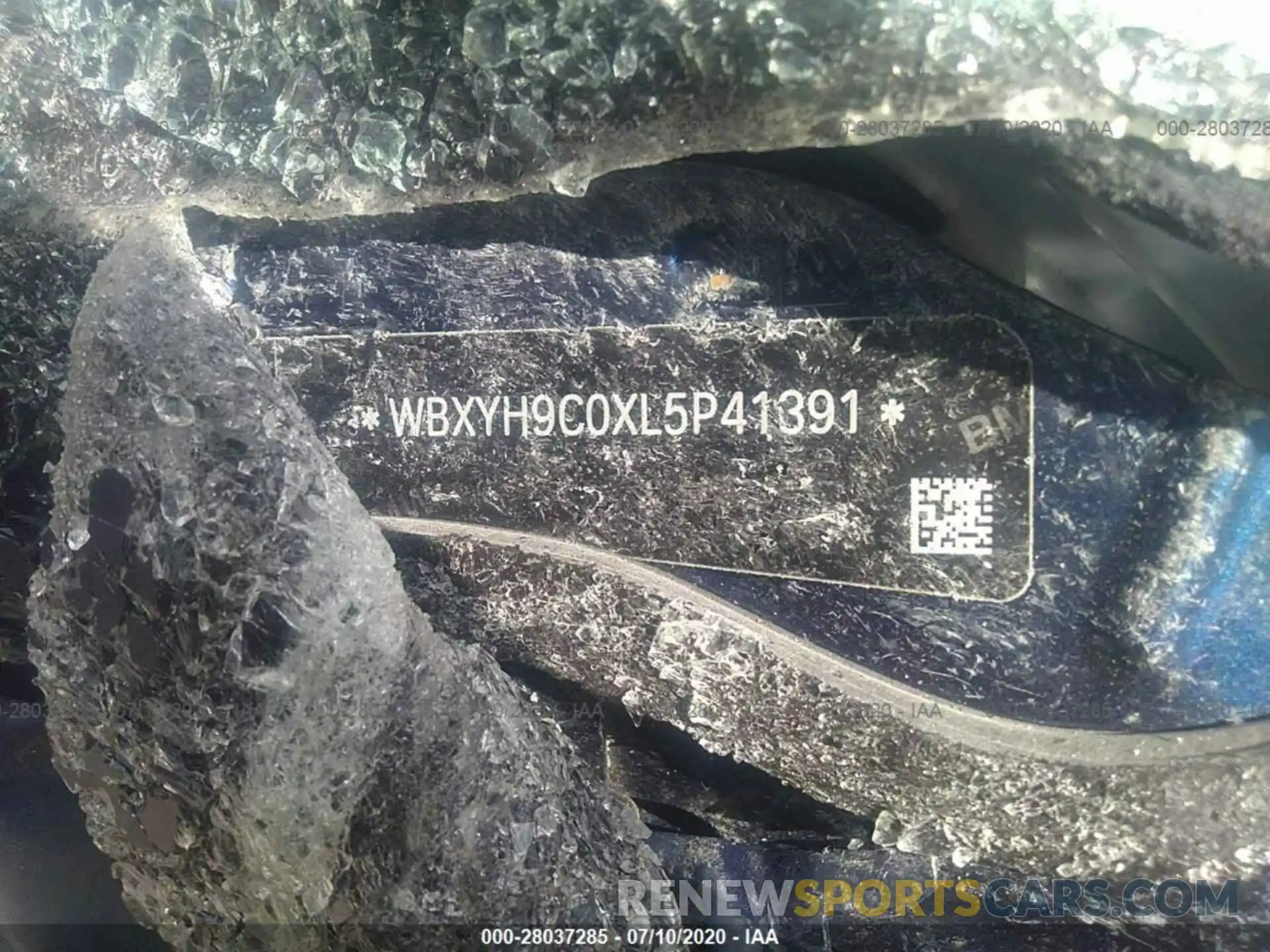 9 Photograph of a damaged car WBXYH9C0XL5P41391 BMW X2 2020