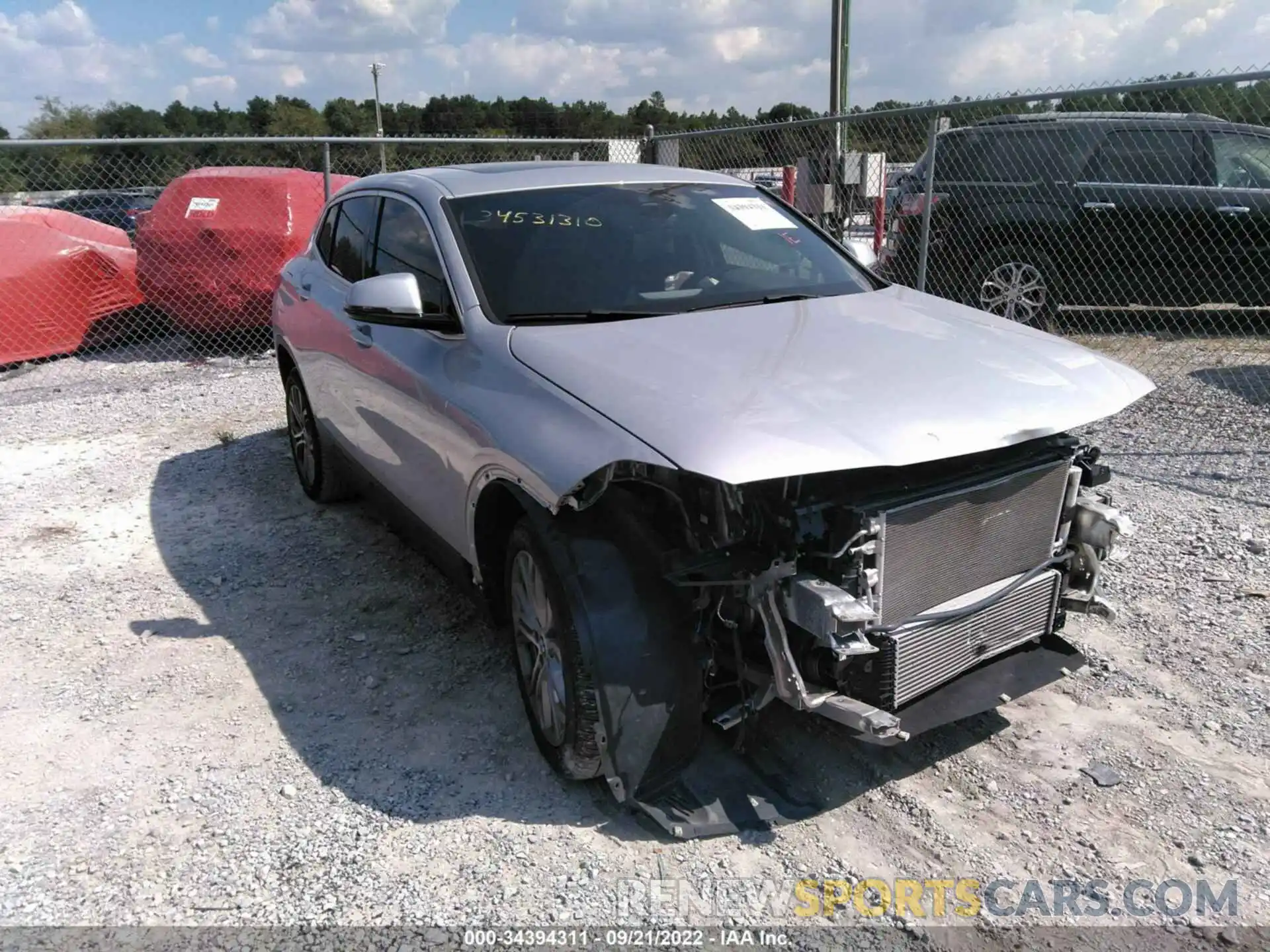 1 Photograph of a damaged car WBXYH9C0XL5R15508 BMW X2 2020