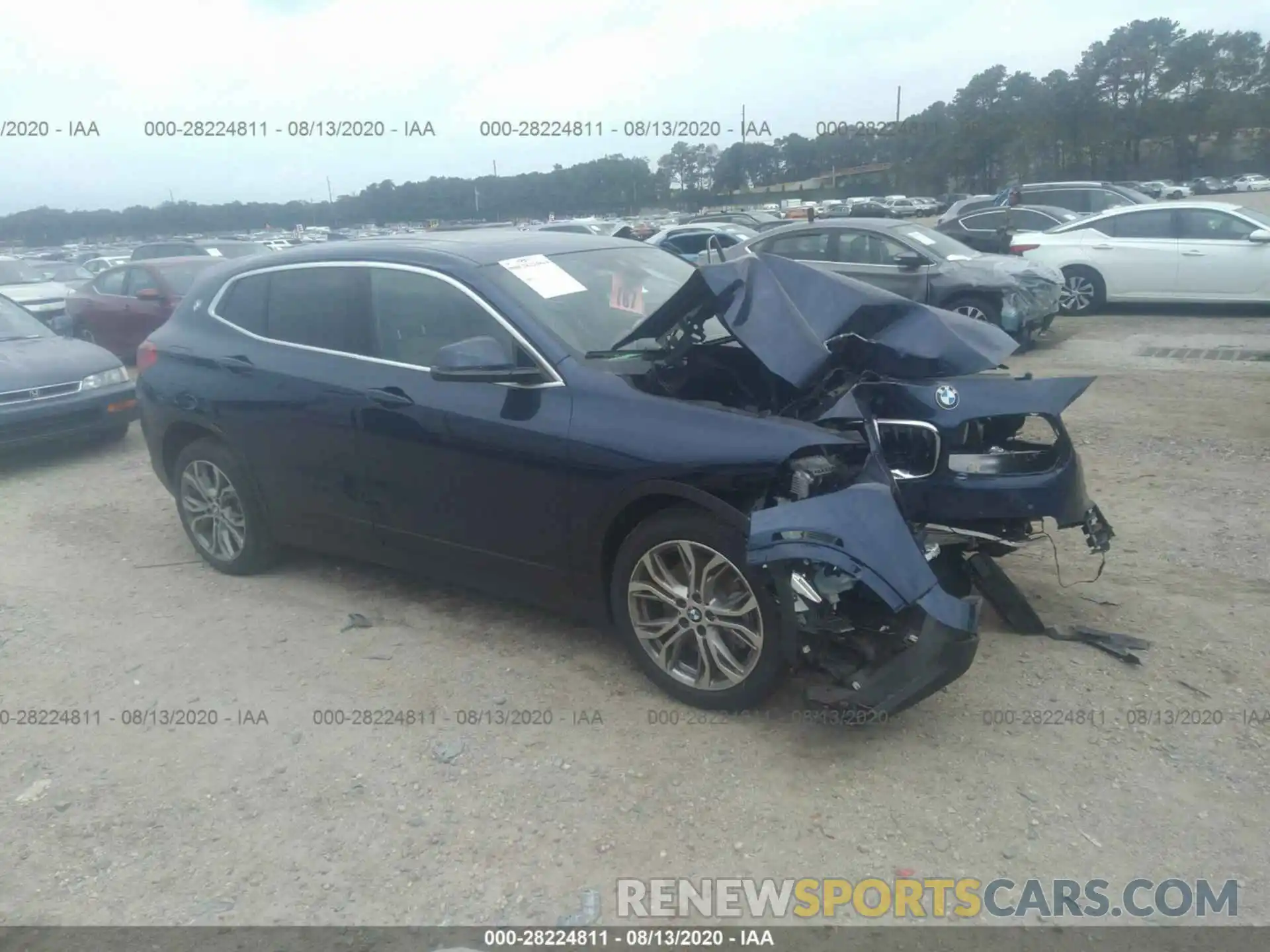1 Photograph of a damaged car WBXYJ1C00L5R23414 BMW X2 2020