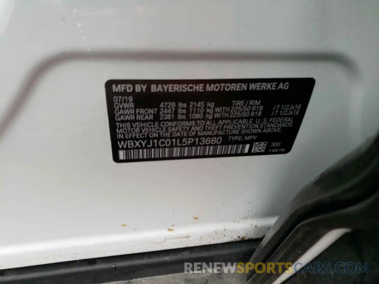 10 Фотография поврежденного автомобиля WBXYJ1C01L5P13680 BMW X2 2020