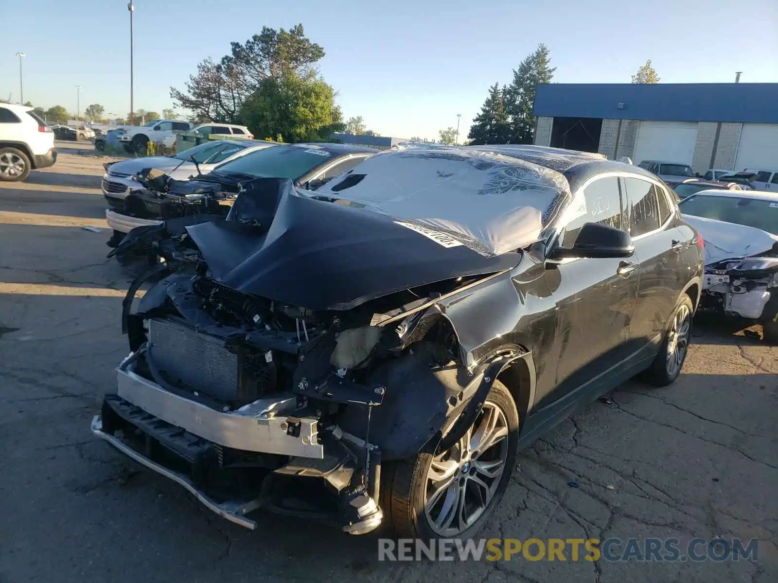 2 Фотография поврежденного автомобиля WBXYJ1C01L5P36246 BMW X2 2020