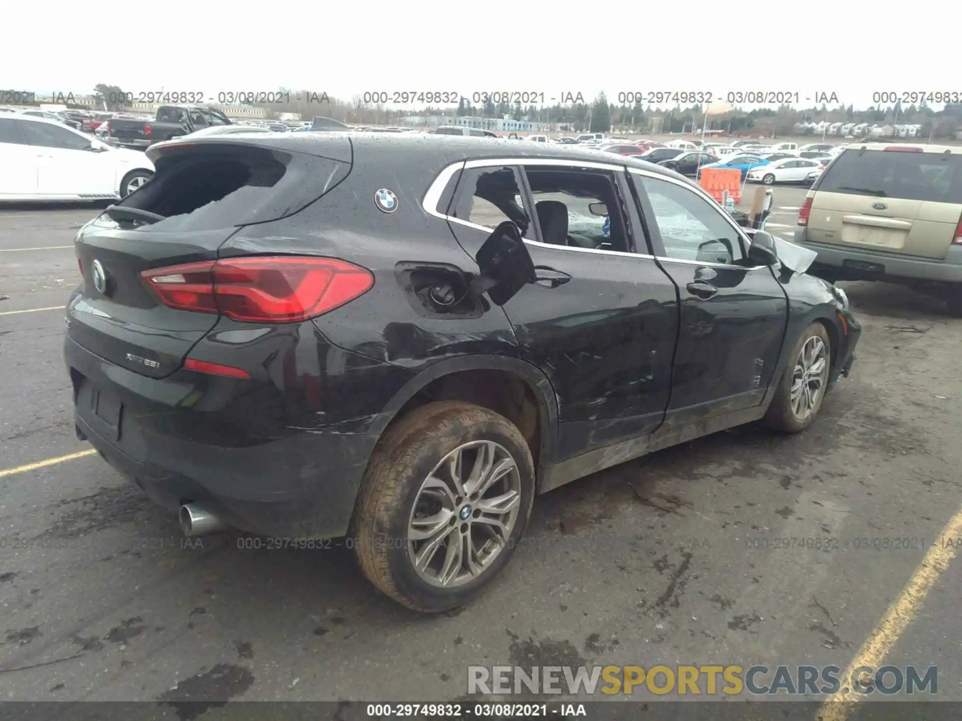 4 Фотография поврежденного автомобиля WBXYJ1C02L5P13428 BMW X2 2020