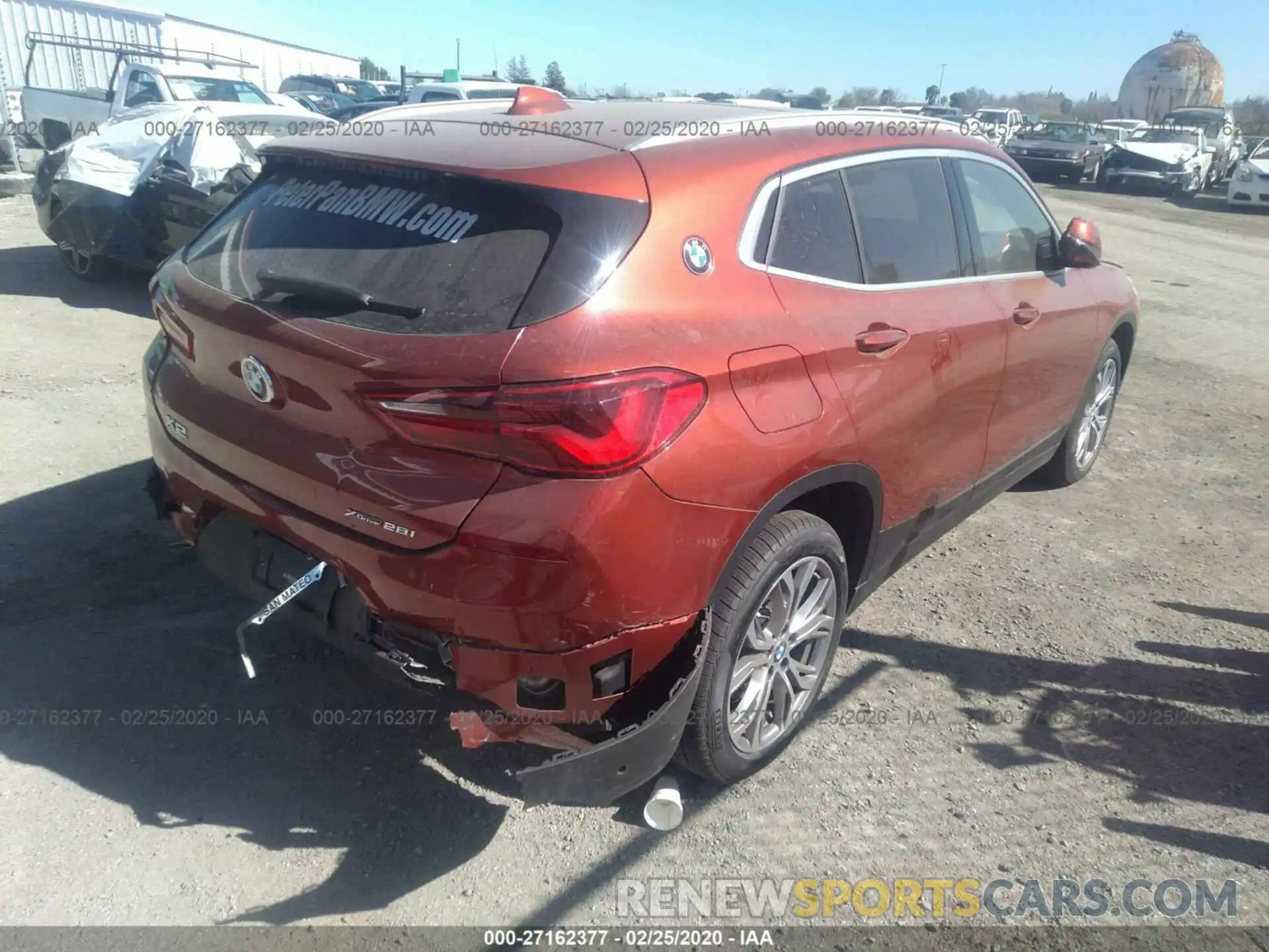 4 Фотография поврежденного автомобиля WBXYJ1C02L5P21514 BMW X2 2020