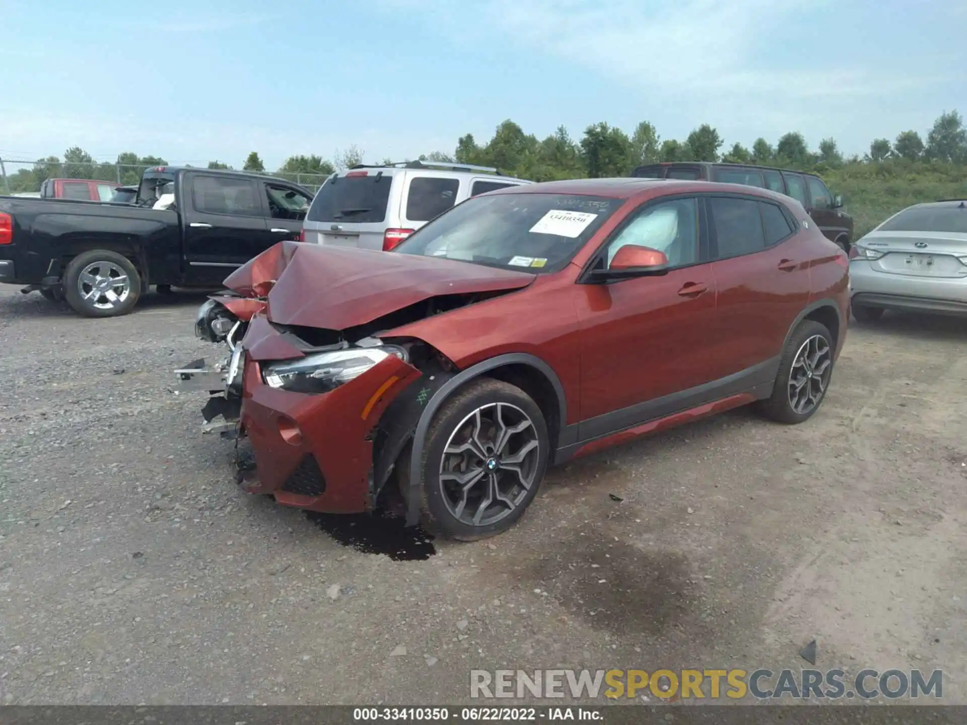 2 Photograph of a damaged car WBXYJ1C02L5P49152 BMW X2 2020