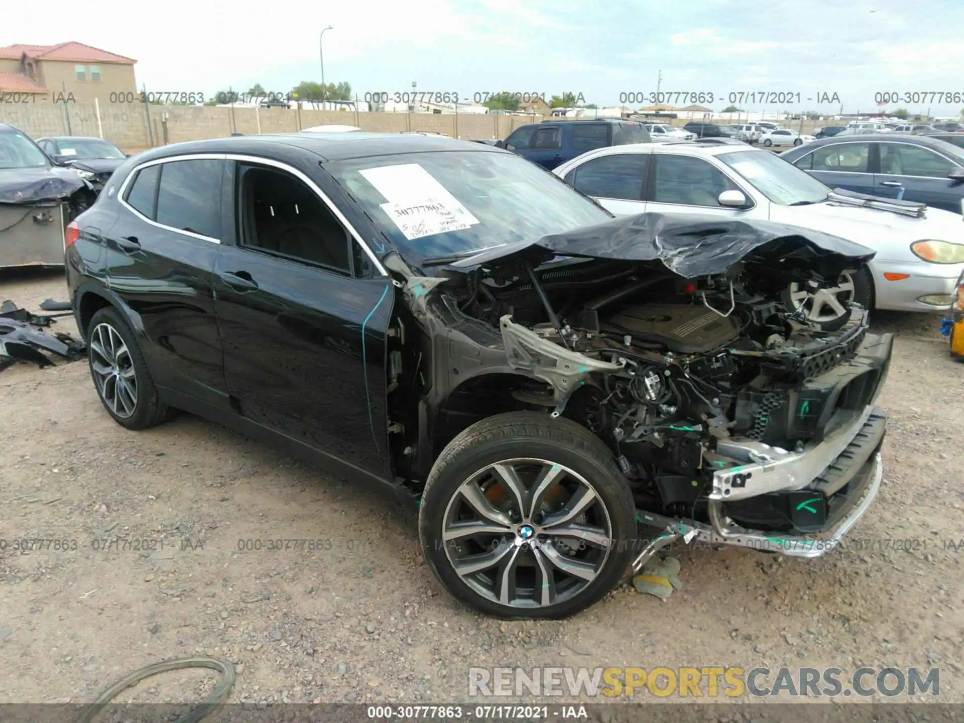 1 Photograph of a damaged car WBXYJ1C03L5P85867 BMW X2 2020