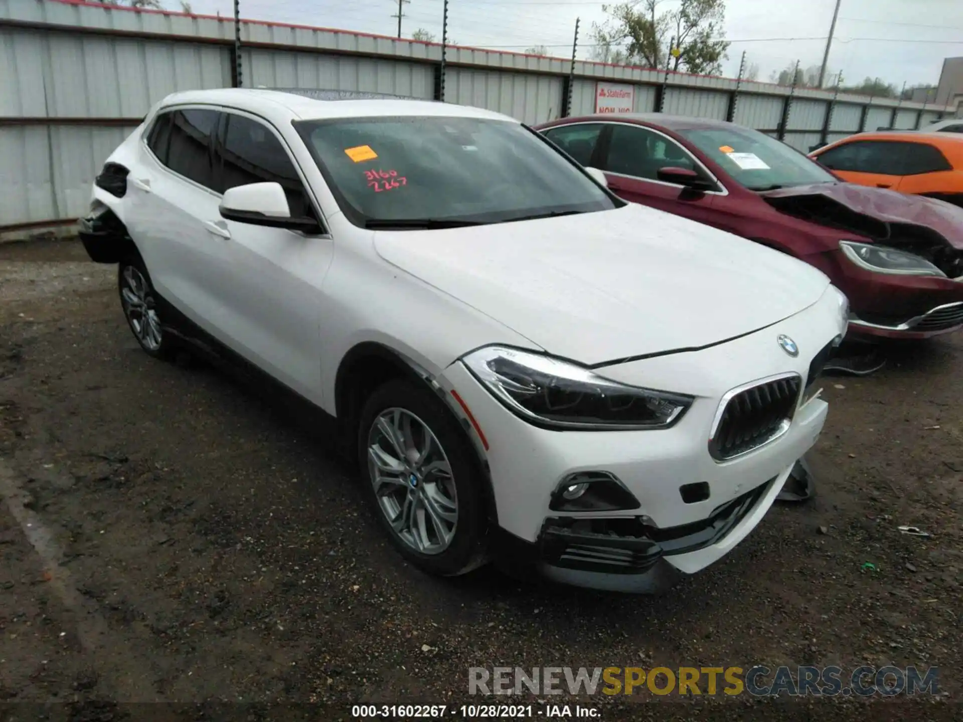 1 Photograph of a damaged car WBXYJ1C04L5P18954 BMW X2 2020