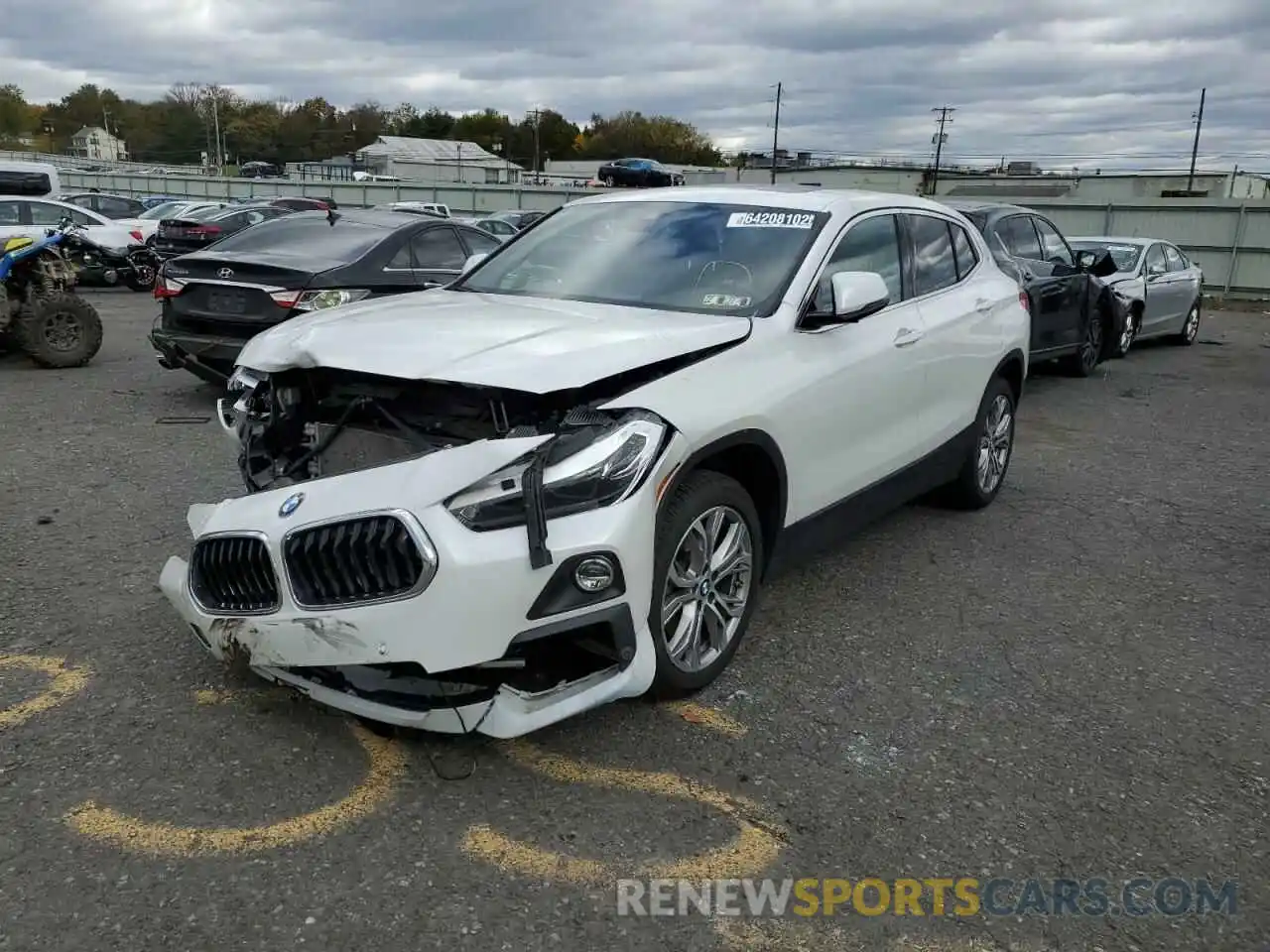 2 Photograph of a damaged car WBXYJ1C05L5R10111 BMW X2 2020