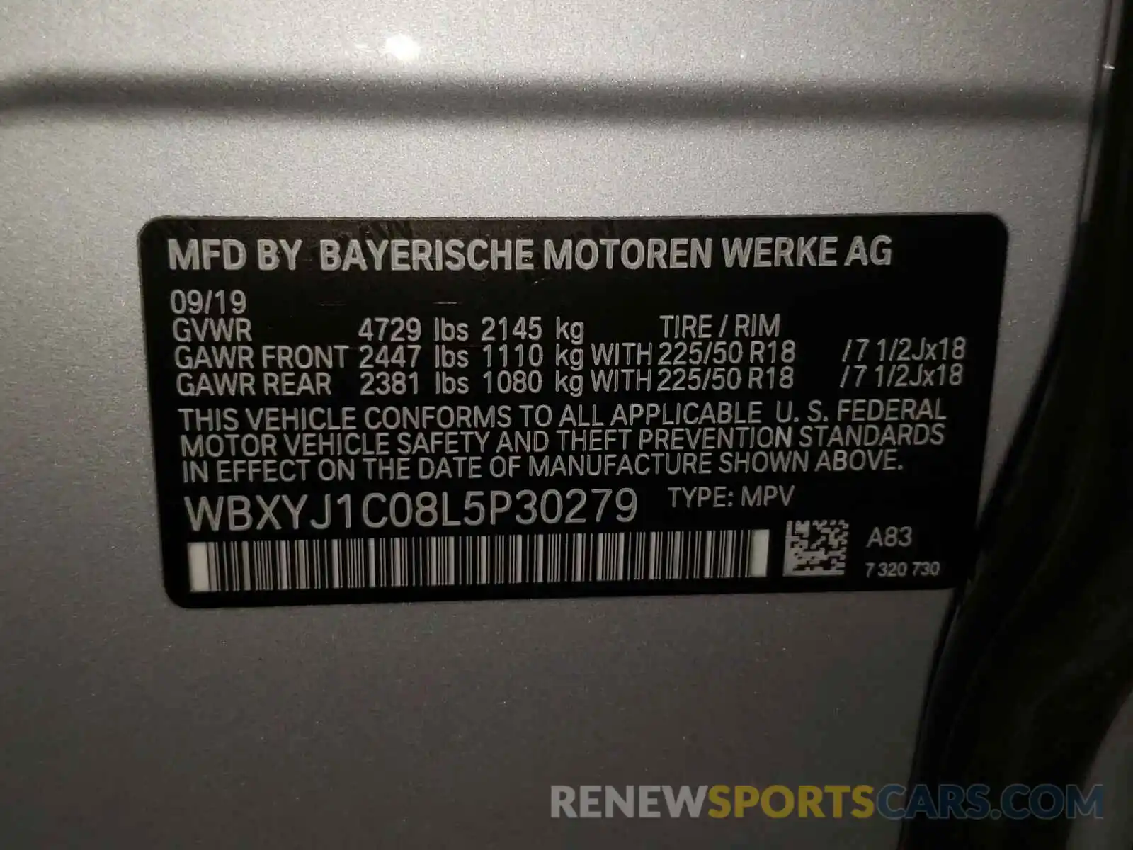 10 Фотография поврежденного автомобиля WBXYJ1C08L5P30279 BMW X2 2020