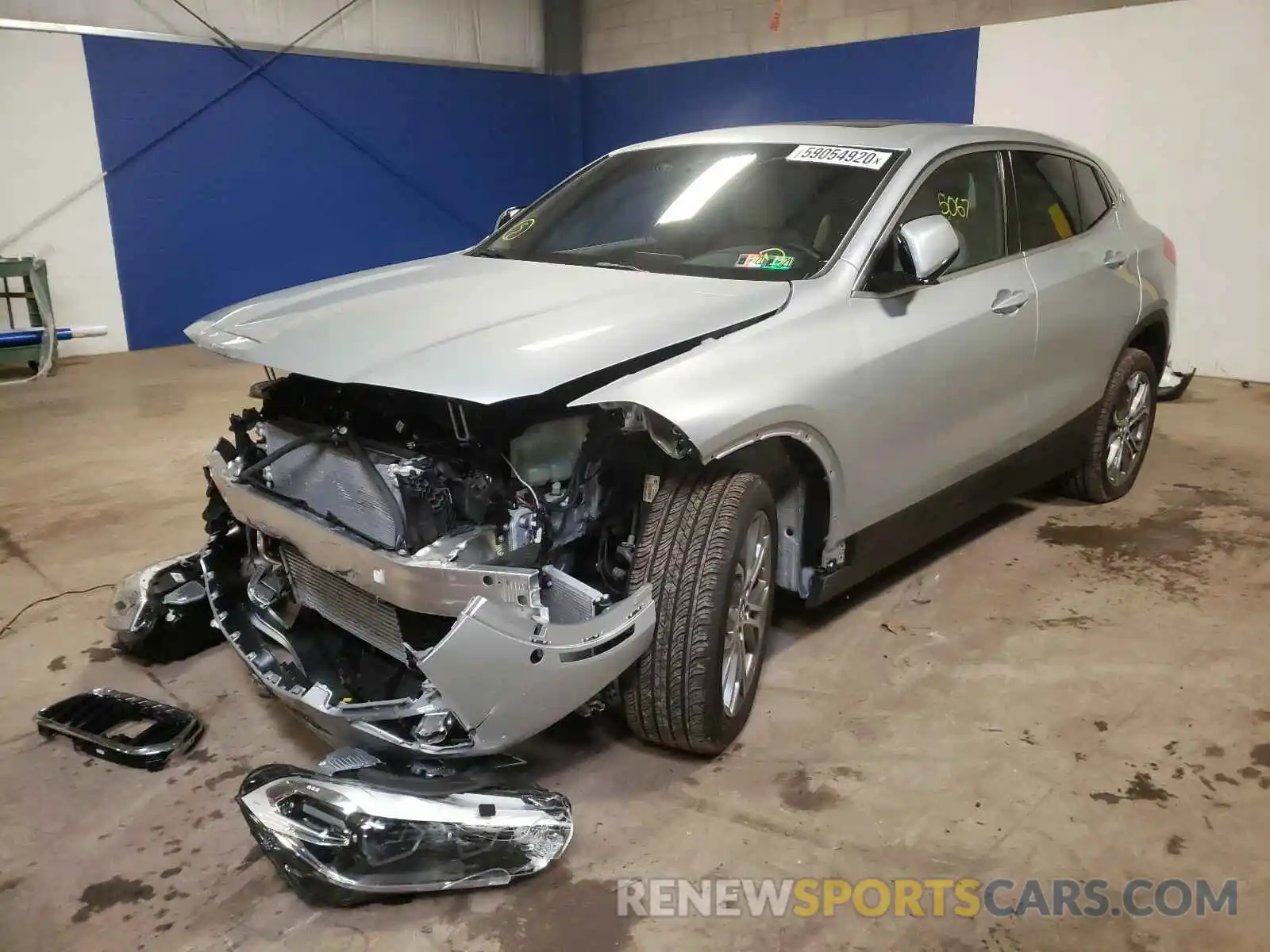 2 Фотография поврежденного автомобиля WBXYJ1C08L5P30279 BMW X2 2020