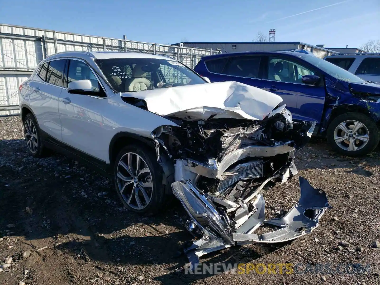 1 Photograph of a damaged car WBXYJ1C09L5P42814 BMW X2 2020