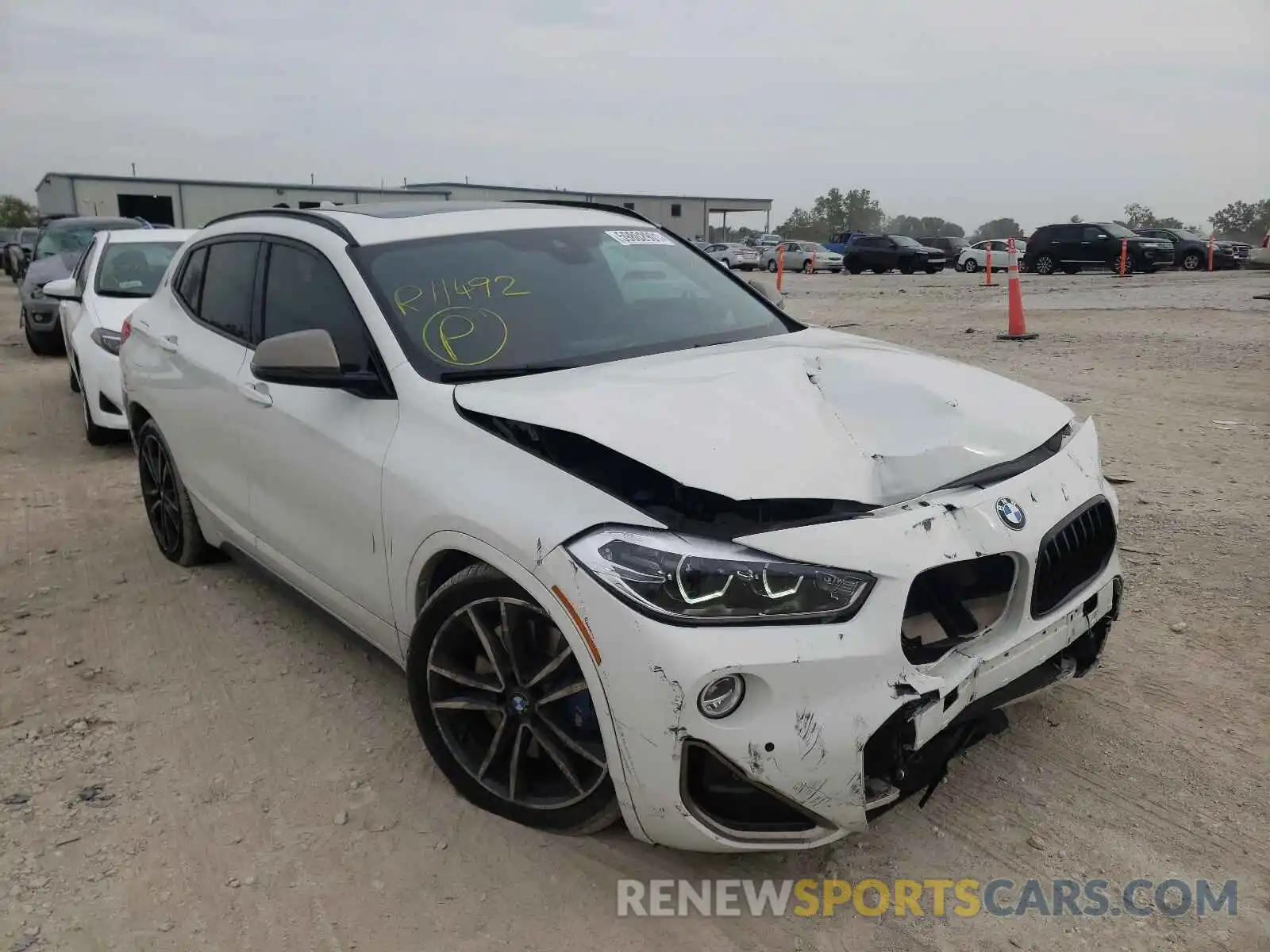 1 Photograph of a damaged car WBXYN1C09L5R11492 BMW X2 2020