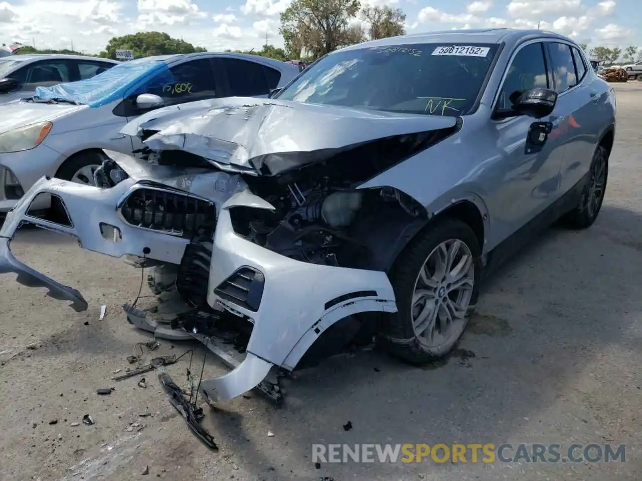 2 Photograph of a damaged car WBXYH9C00M5S09293 BMW X2 2021