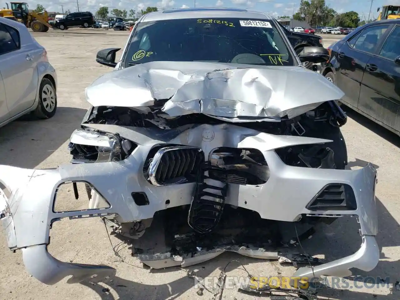 9 Photograph of a damaged car WBXYH9C00M5S09293 BMW X2 2021