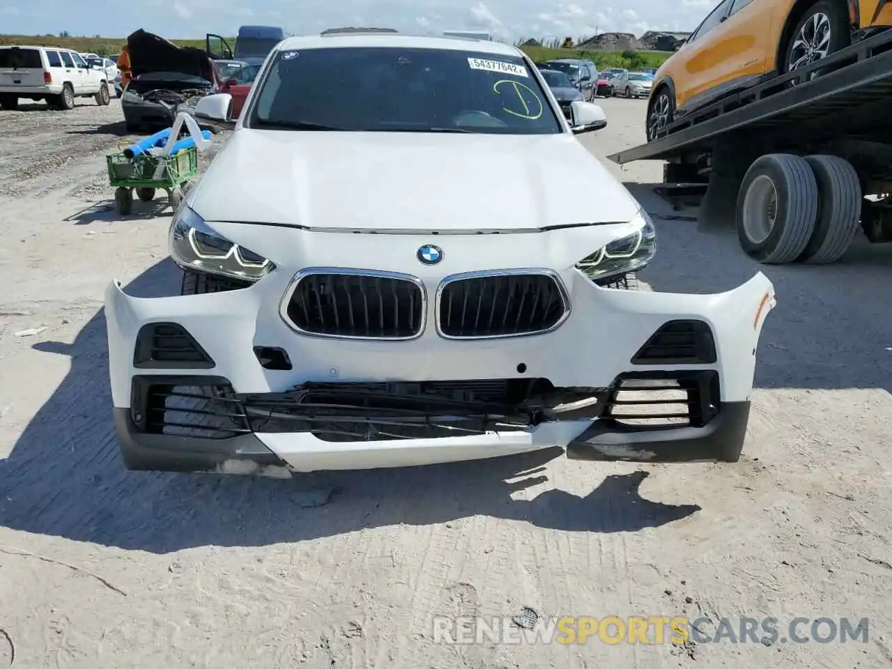 9 Photograph of a damaged car WBXYH9C03M5T01868 BMW X2 2021