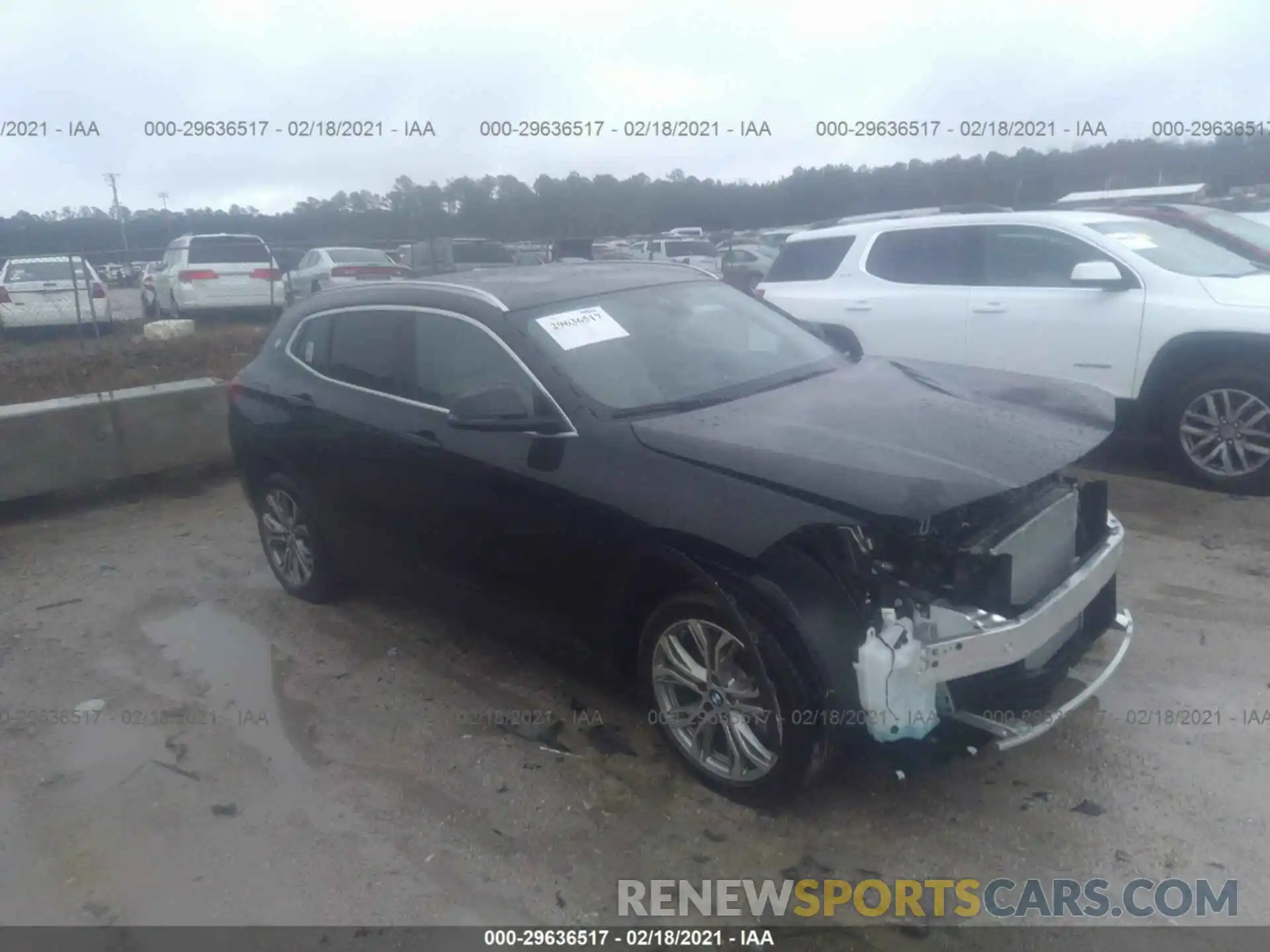 1 Photograph of a damaged car WBXYH9C0XM5S13156 BMW X2 2021