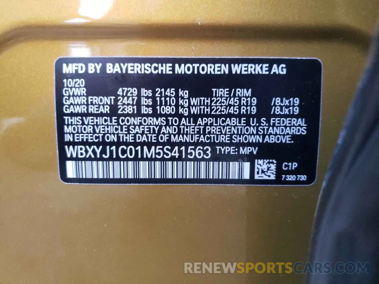 10 Фотография поврежденного автомобиля WBXYJ1C01M5S41563 BMW X2 2021