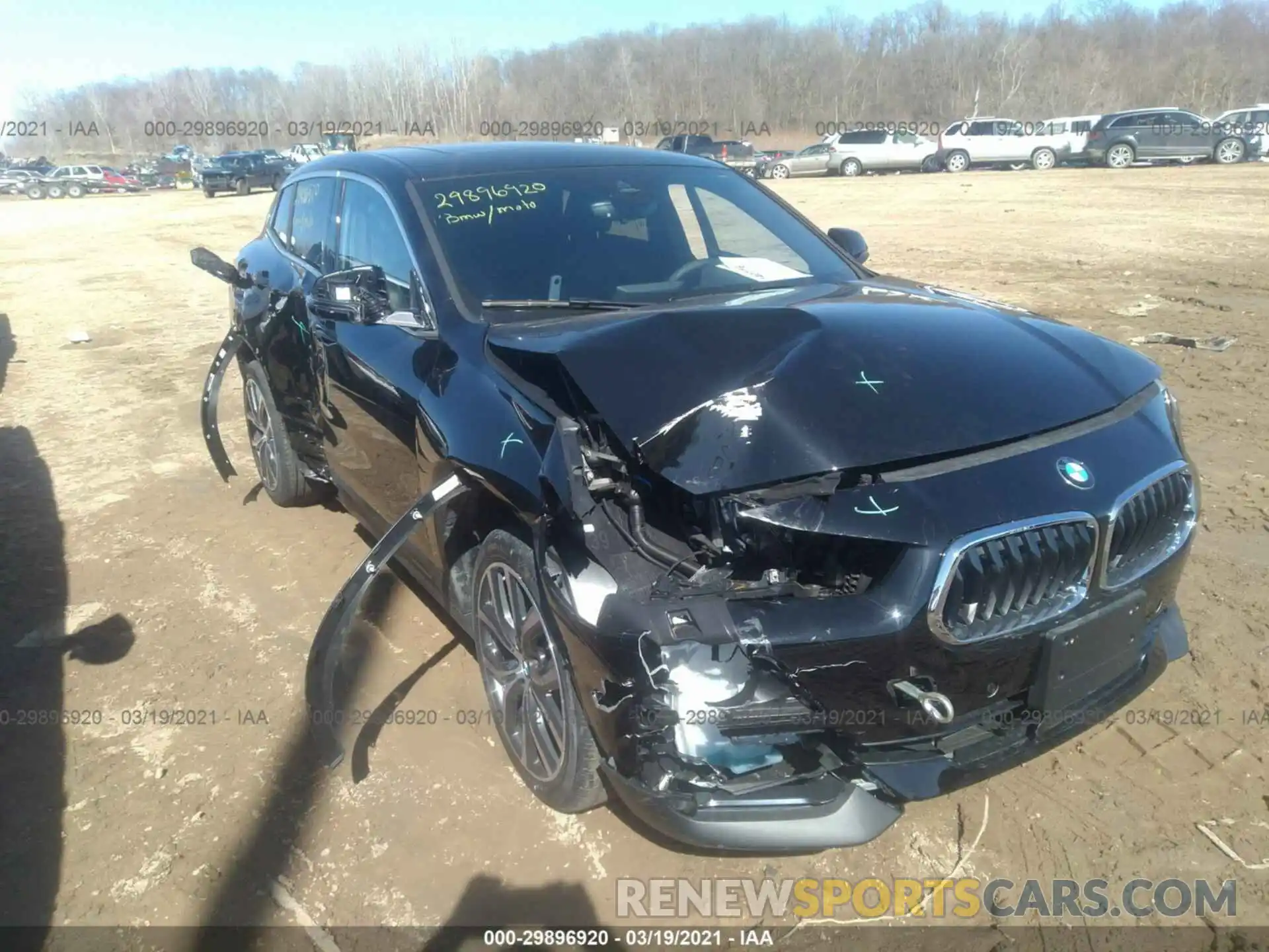 1 Photograph of a damaged car WBXYJ1C03M5S79439 BMW X2 2021