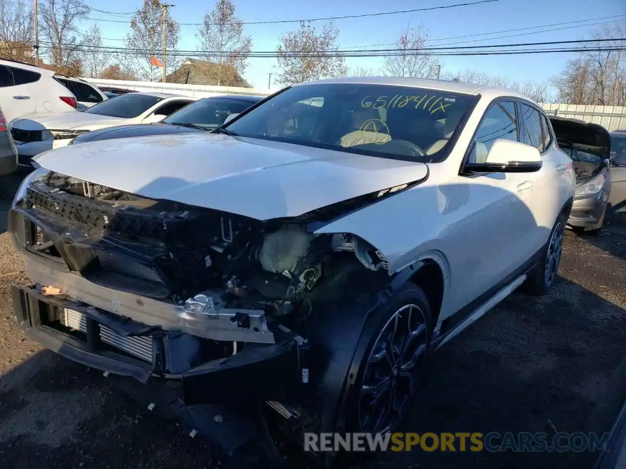 2 Photograph of a damaged car WBXYJ1C09M5S59972 BMW X2 2021