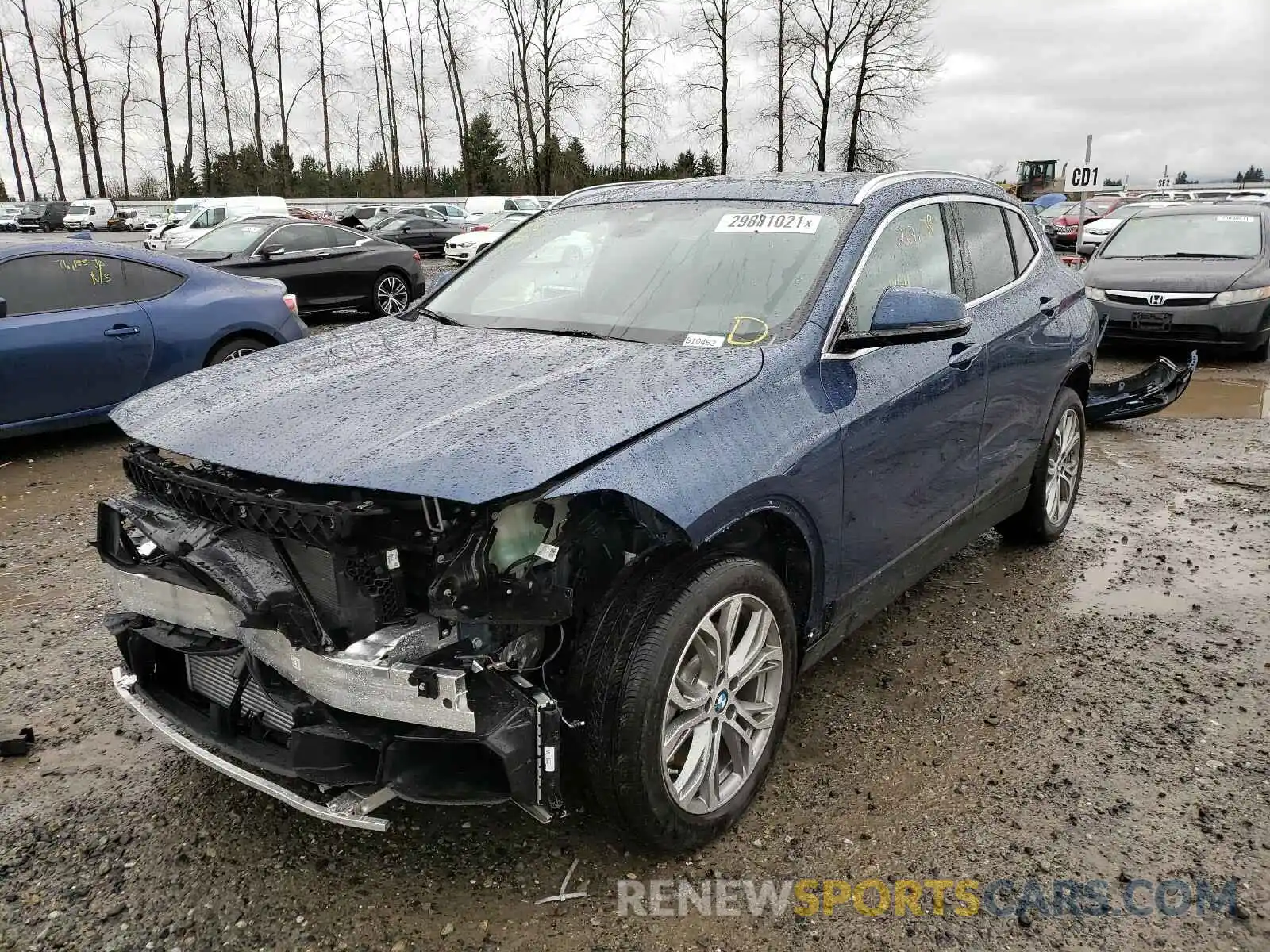 2 Фотография поврежденного автомобиля WBXYJ1C0XM5S16855 BMW X2 2021