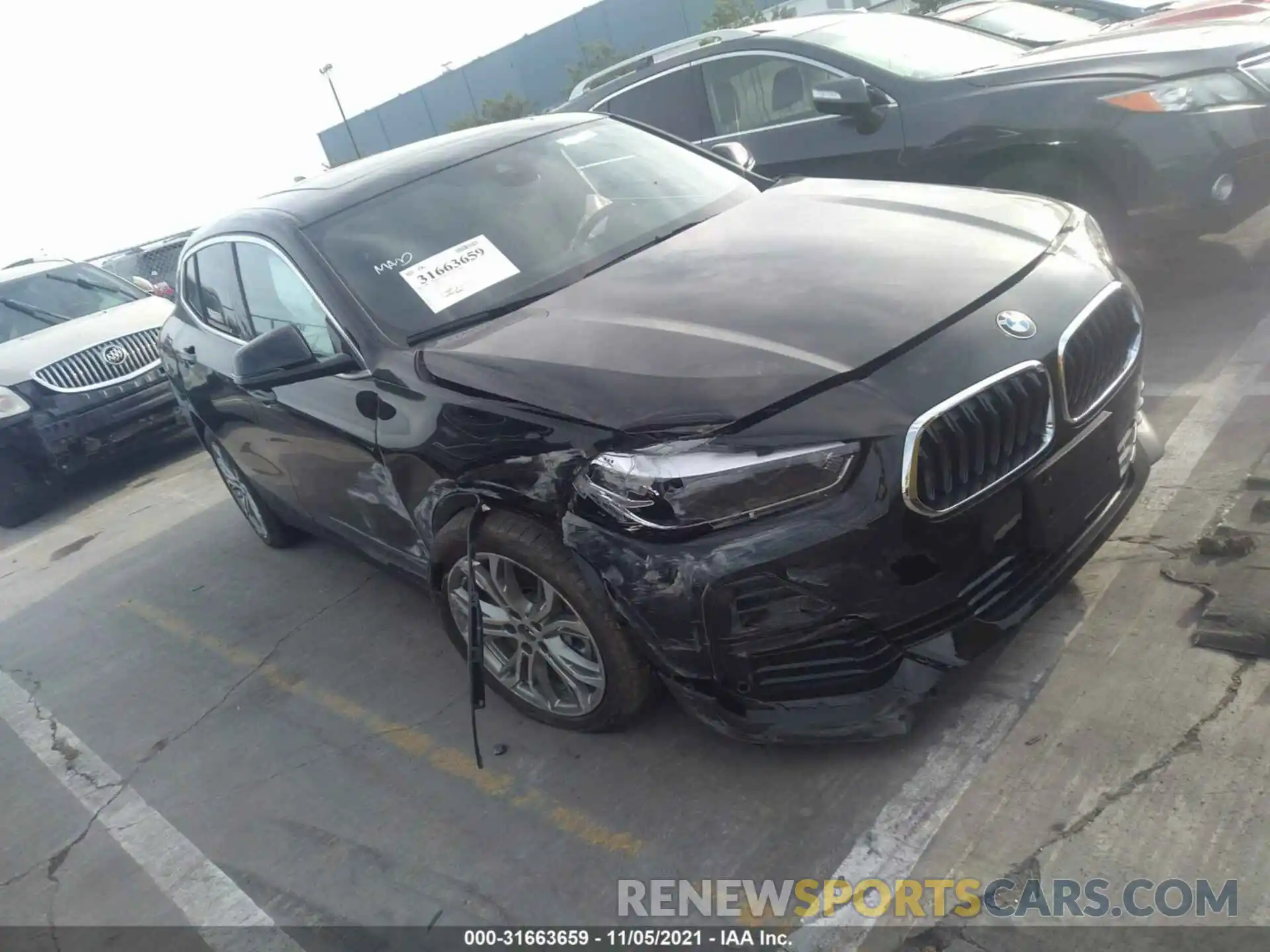 1 Photograph of a damaged car WBXYJ1C01N5U18615 BMW X2 2022