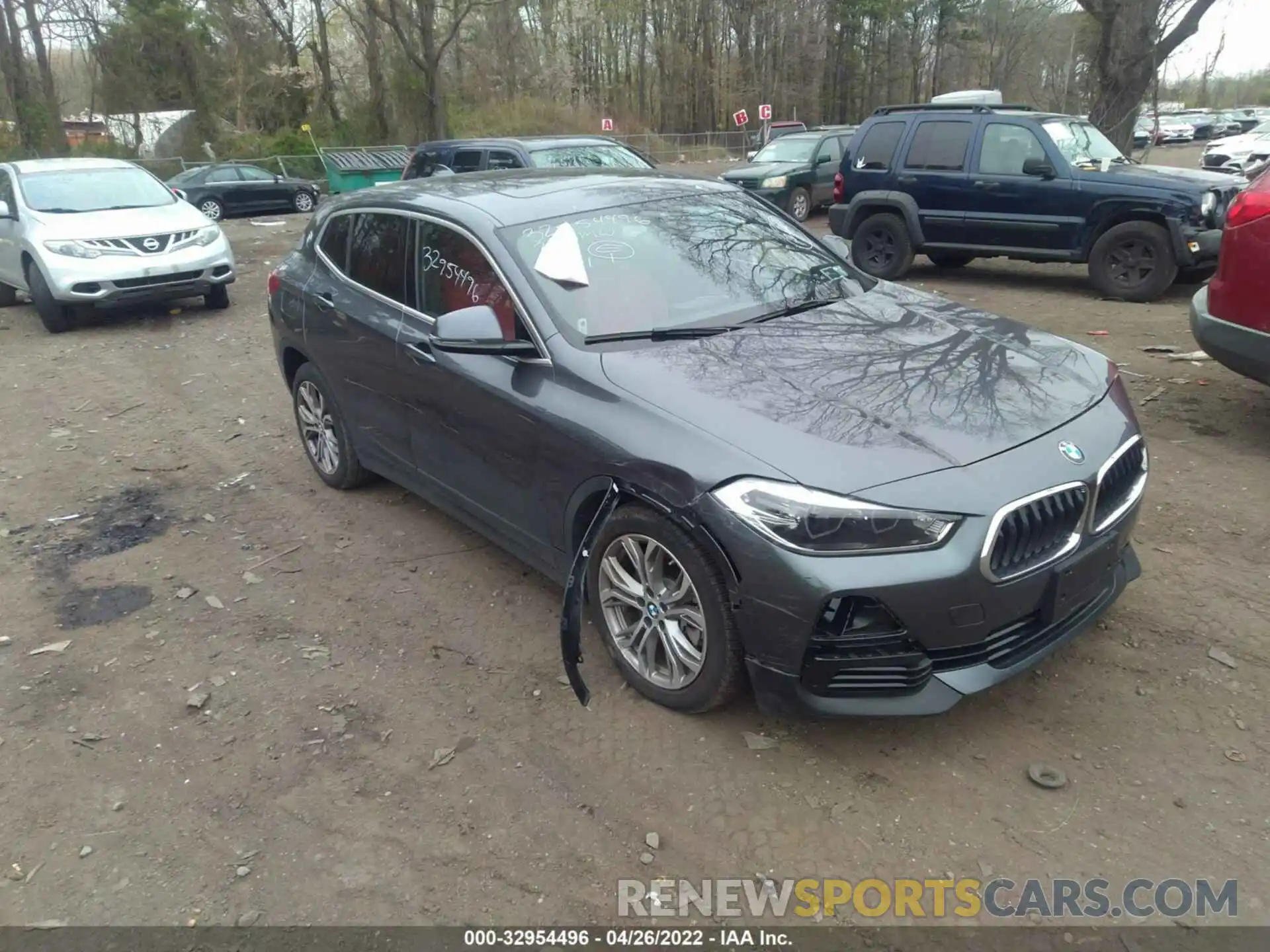 1 Photograph of a damaged car WBXYJ1C06N5U48533 BMW X2 2022