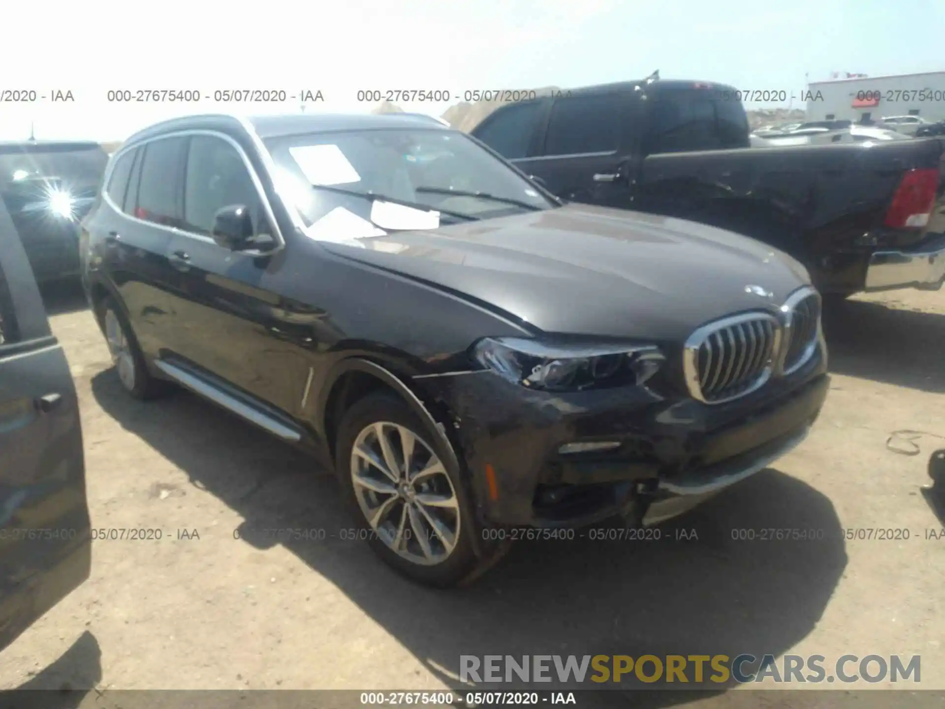 1 Photograph of a damaged car 5UXTR7C50KLE93555 BMW X3 2019