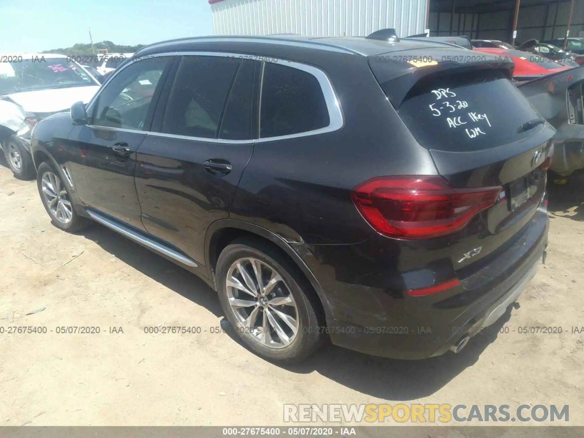 3 Photograph of a damaged car 5UXTR7C50KLE93555 BMW X3 2019