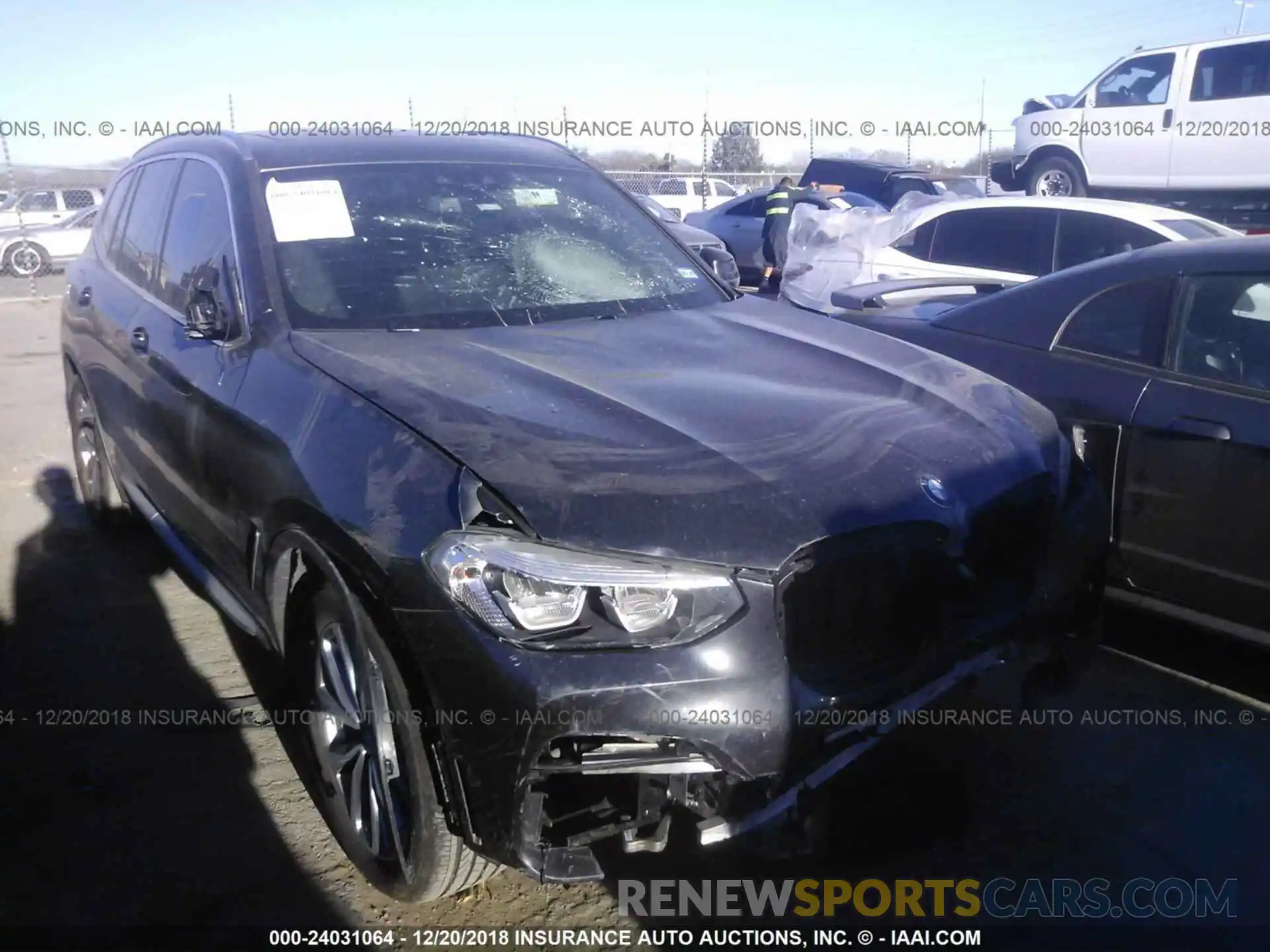 1 Photograph of a damaged car 5UXTR7C50KLE93927 BMW X3 2019