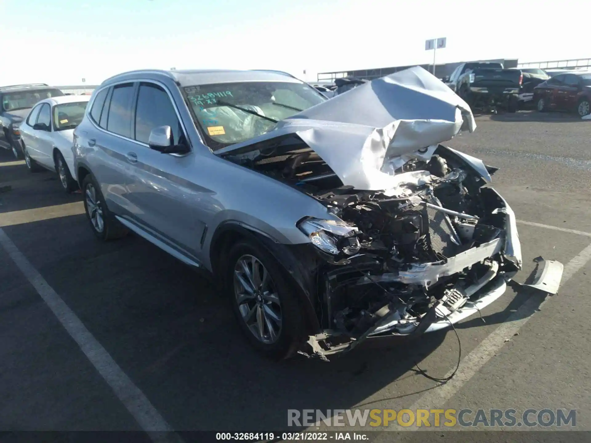 1 Photograph of a damaged car 5UXTR7C50KLE94429 BMW X3 2019