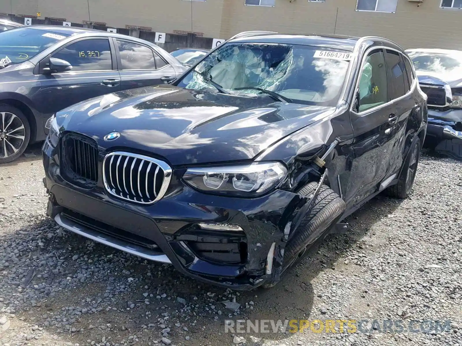 2 Photograph of a damaged car 5UXTR7C50KLE96388 BMW X3 2019