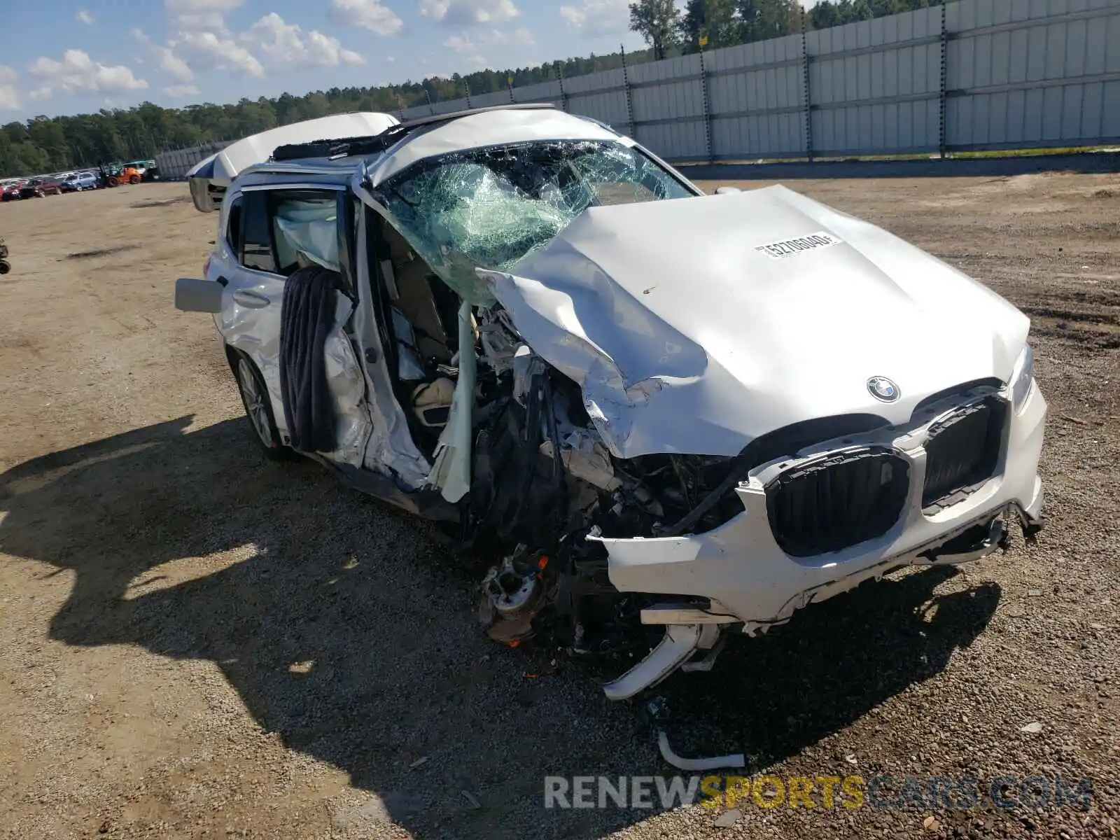 1 Photograph of a damaged car 5UXTR7C50KLF23914 BMW X3 2019