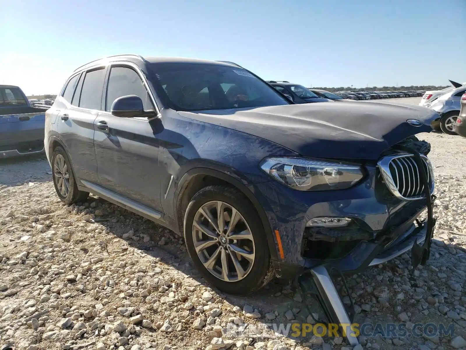 1 Photograph of a damaged car 5UXTR7C50KLF26277 BMW X3 2019