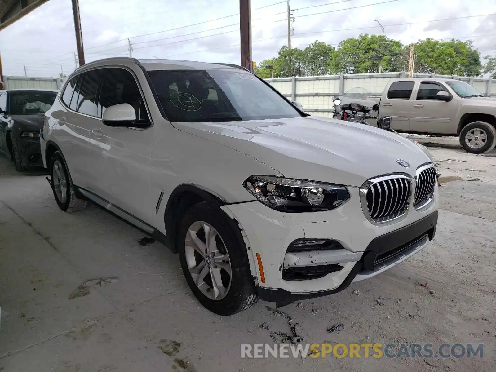 1 Photograph of a damaged car 5UXTR7C50KLF26876 BMW X3 2019