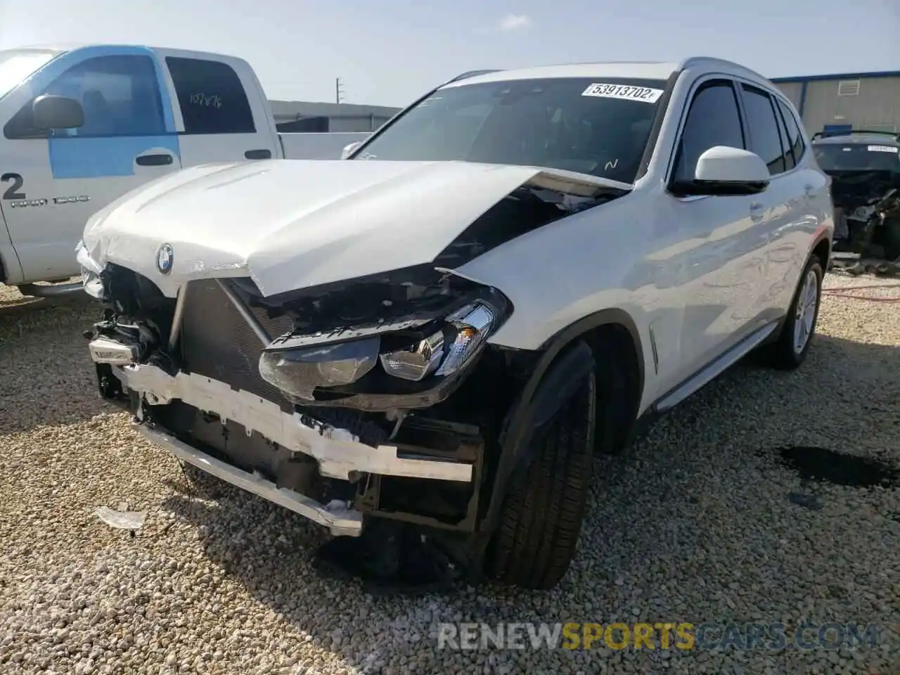 2 Photograph of a damaged car 5UXTR7C50KLF27039 BMW X3 2019