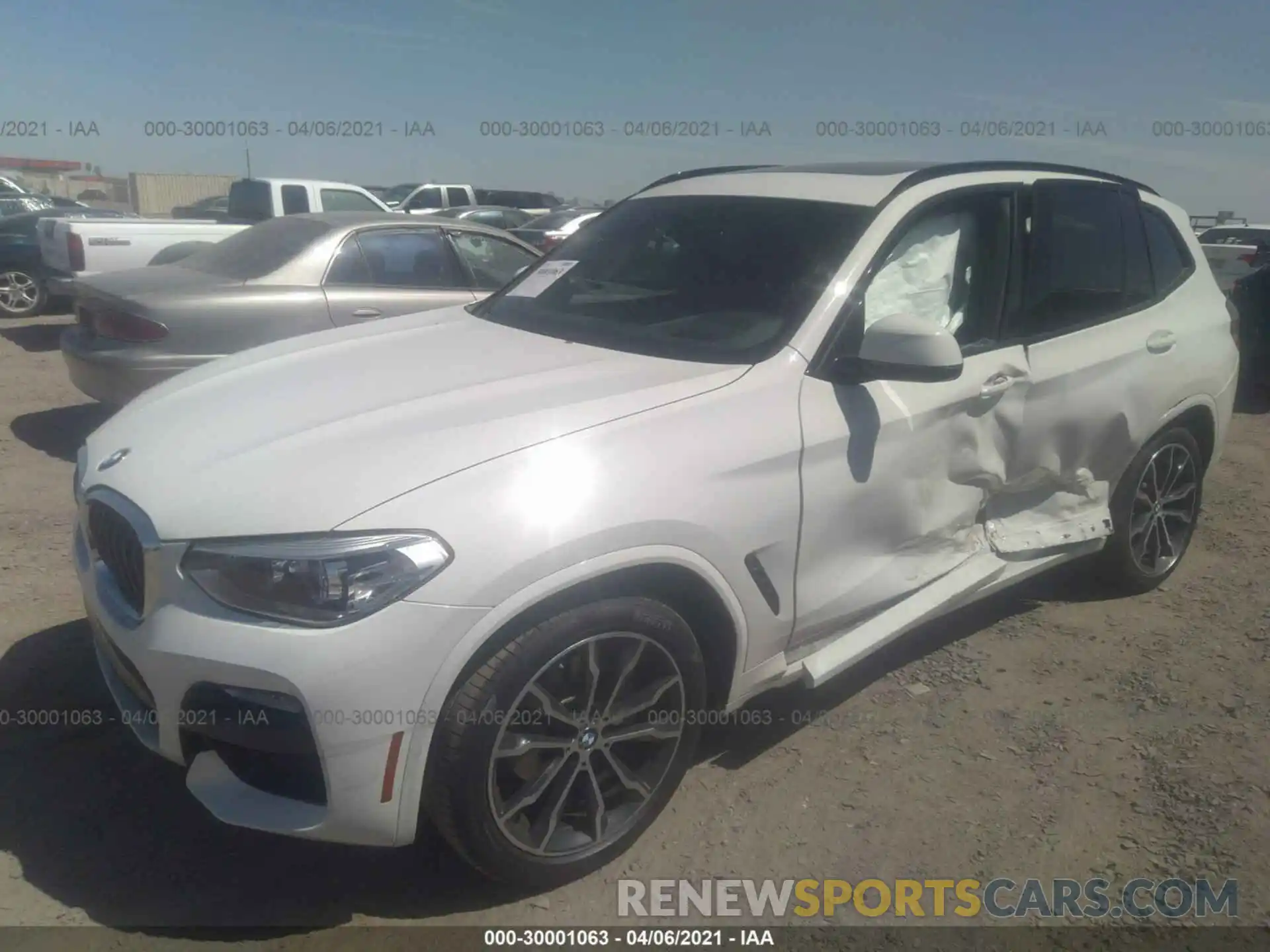 2 Photograph of a damaged car 5UXTR7C50KLF27431 BMW X3 2019